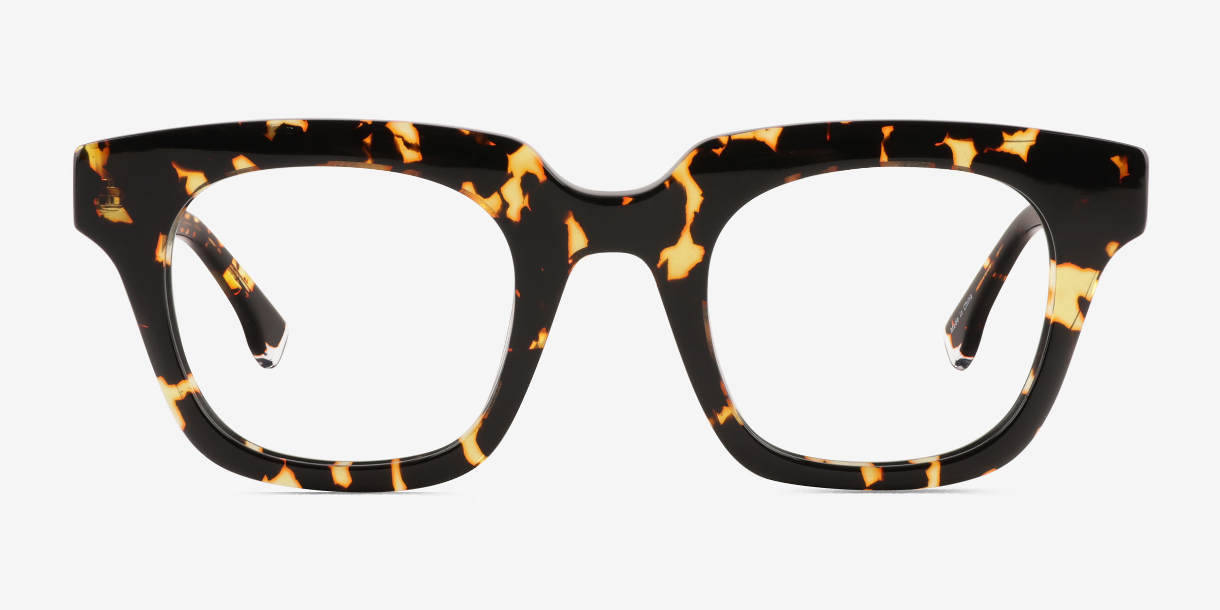 Ray Spotty Tortoise Éco-responsableMontures de lunettes de vue d'EyeBuyDirect, Vue de Face