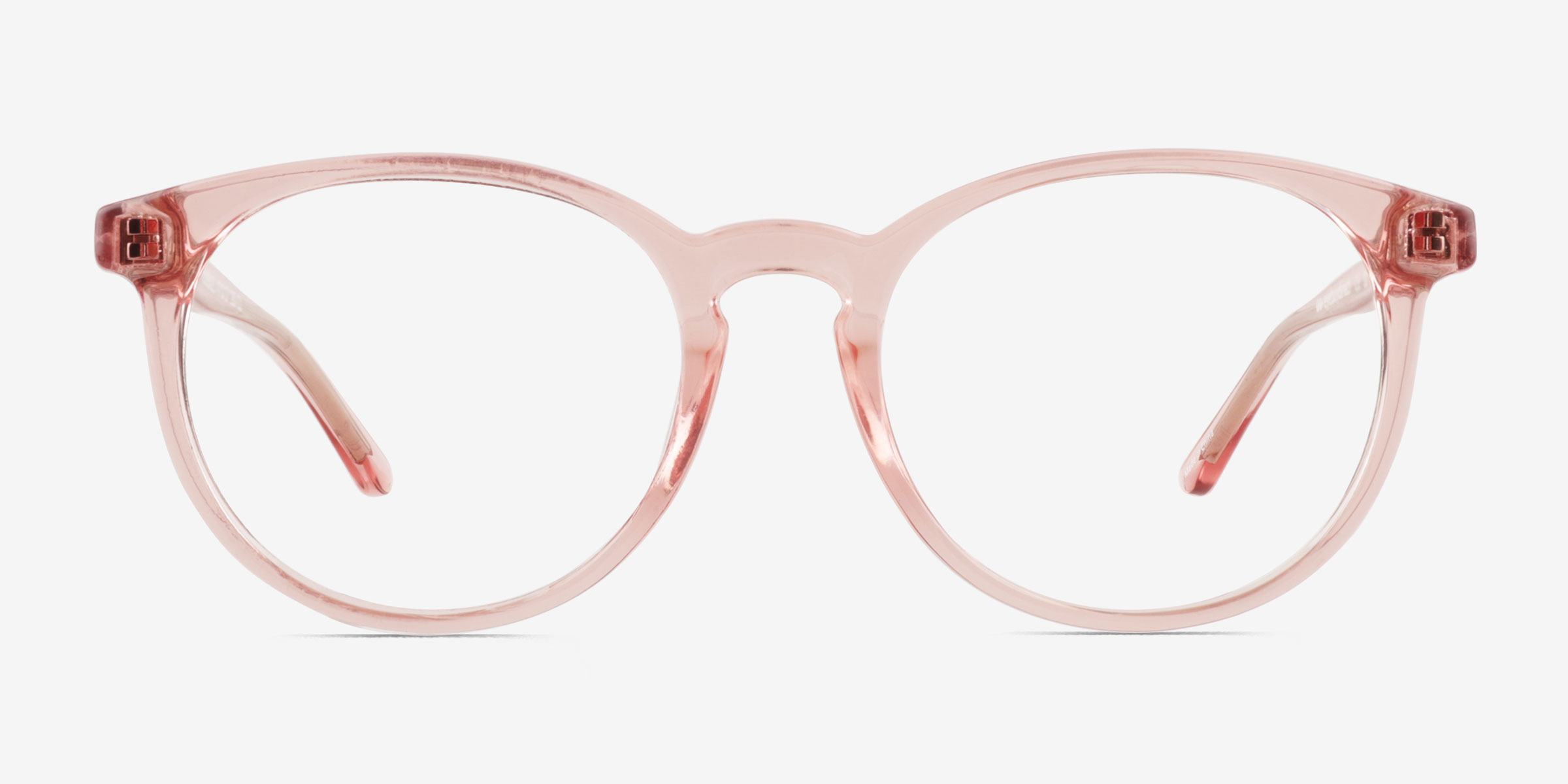 Bubbles Clear Pink PlastiqueMontures de lunettes de vue d'EyeBuyDirect, Vue de Face