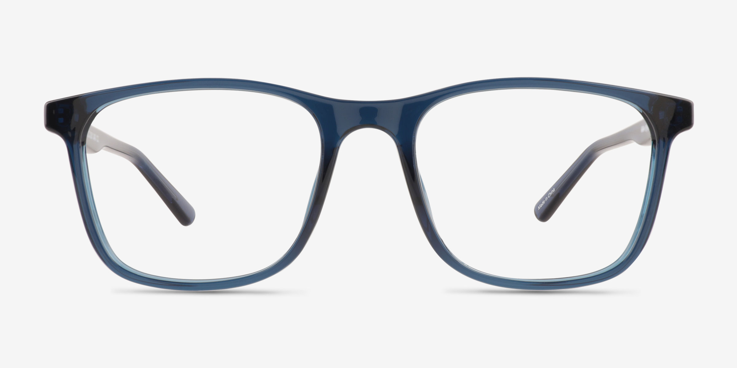 Thayer Clear Navy PlastiqueMontures de lunettes de vue d'EyeBuyDirect, Vue de Face