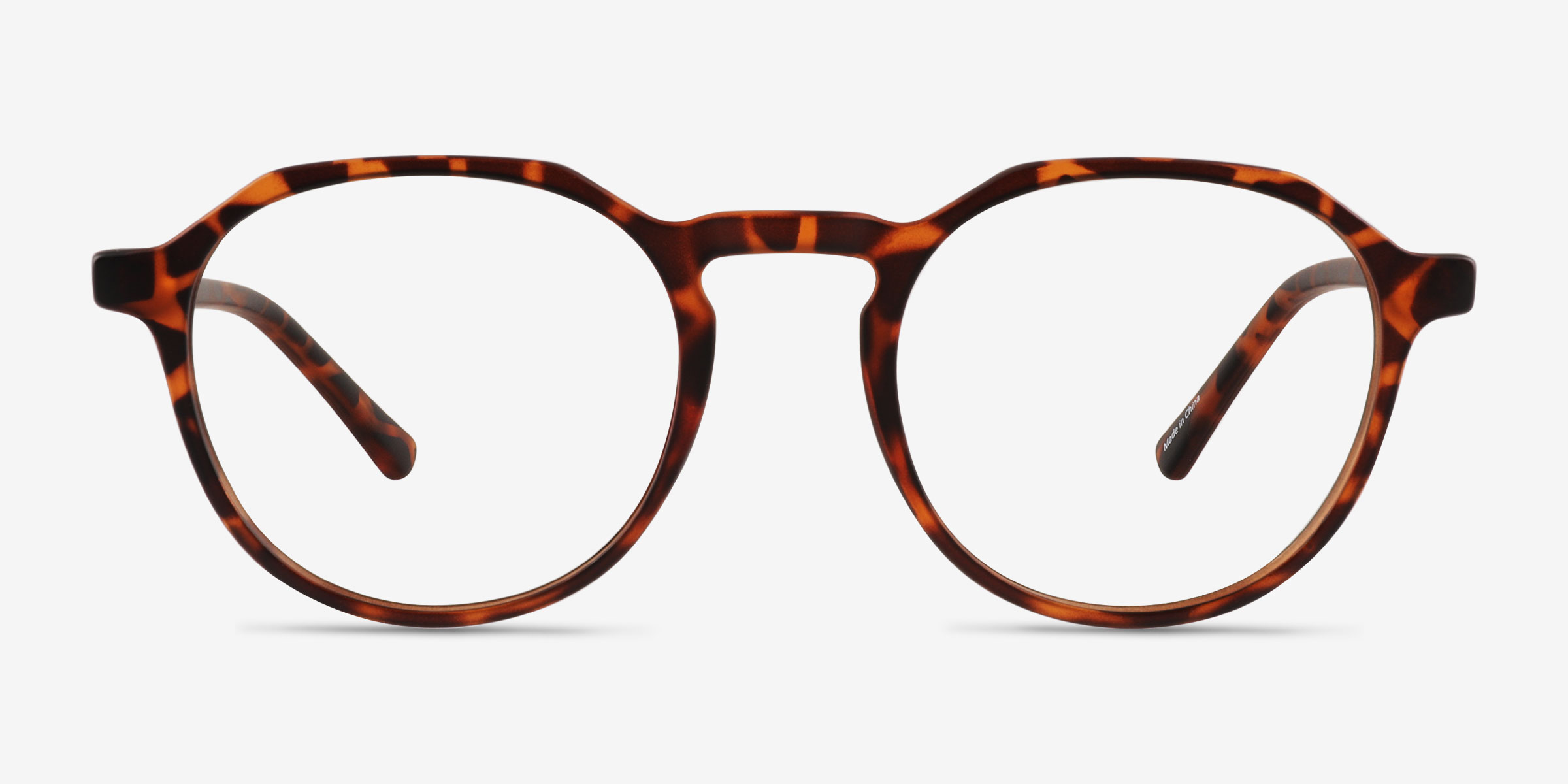 Monti Matte Tortoise PlastiqueMontures de lunettes de vue d'EyeBuyDirect, Vue de Face