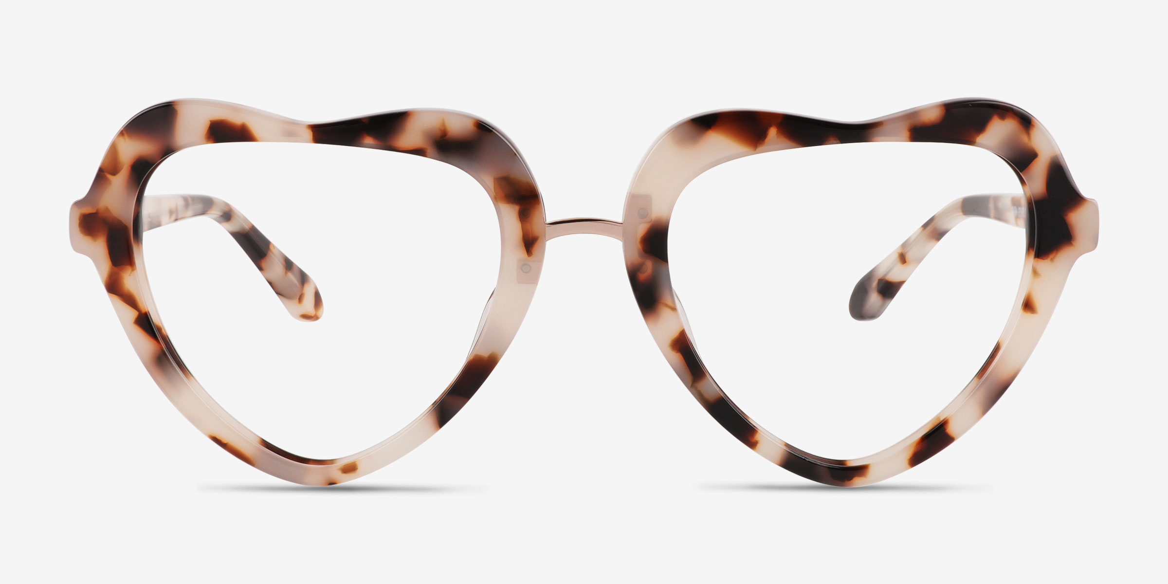 Ever Écaille ivoire AcétateMontures de lunettes de vue d'EyeBuyDirect, Vue de Face