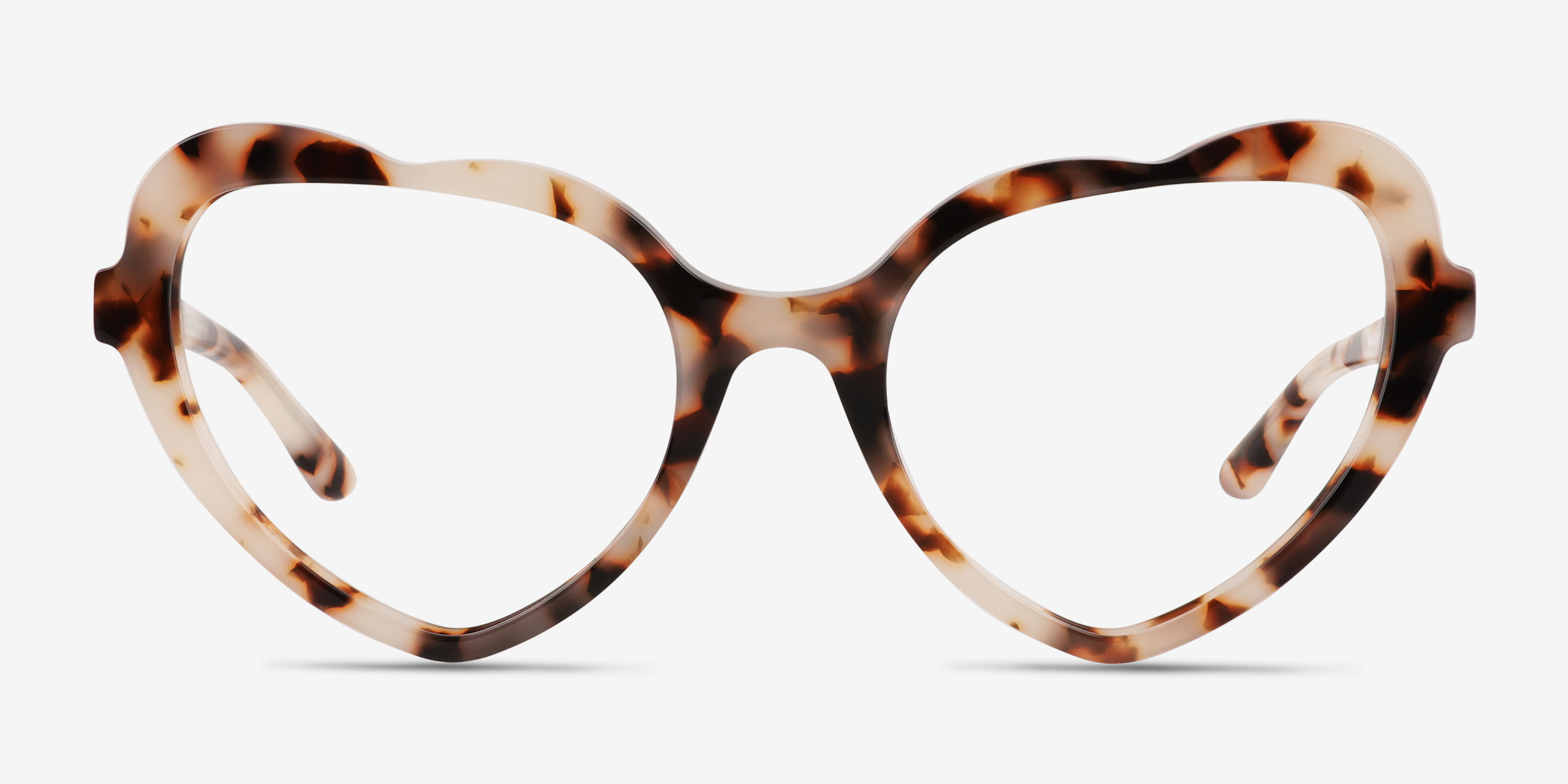 Charming Écaille ivoire AcétateMontures de lunettes de vue d'EyeBuyDirect, Vue de Face