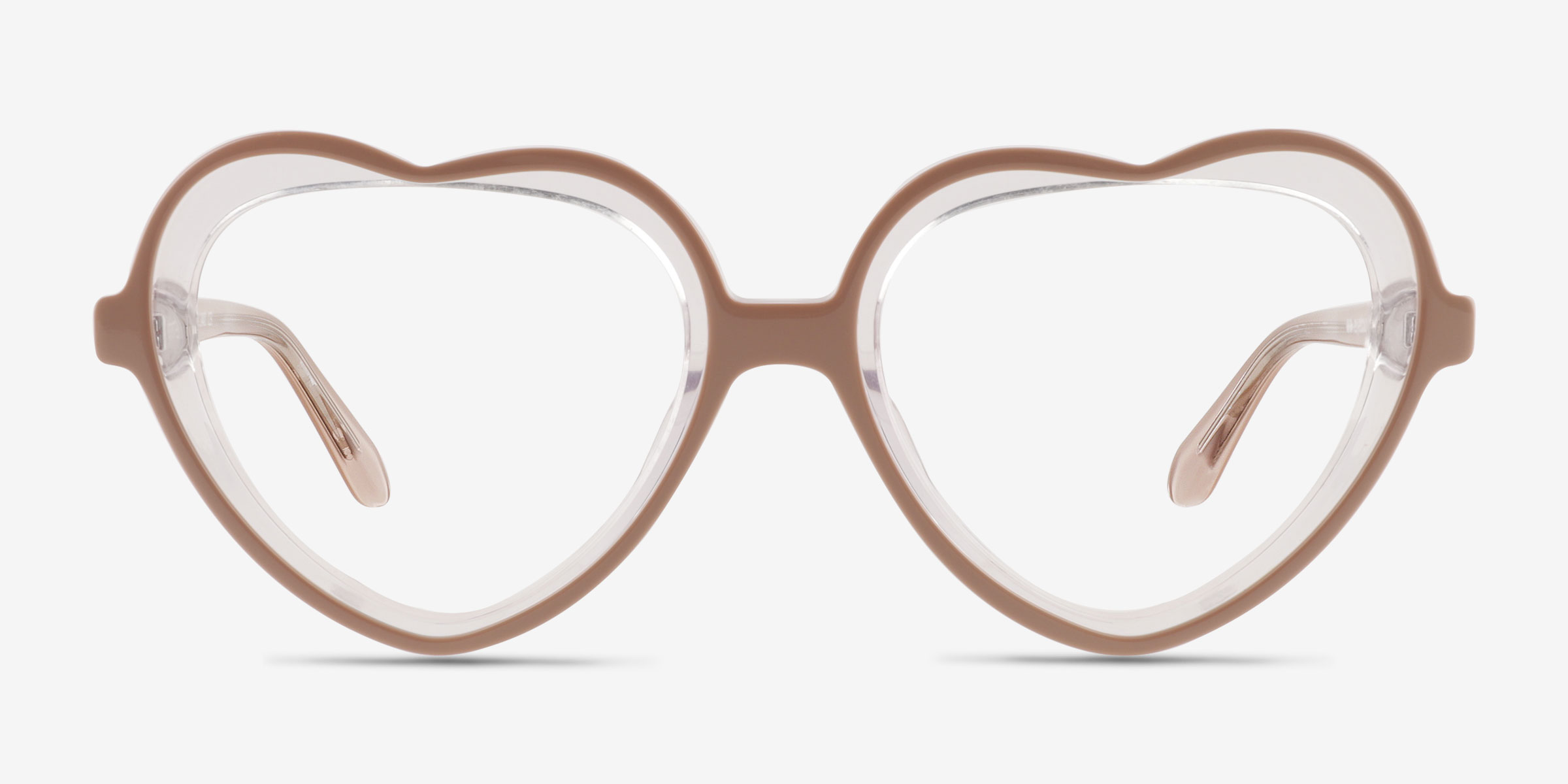 Sweetheart Rose AcétateMontures de lunettes de vue d'EyeBuyDirect, Vue de Face