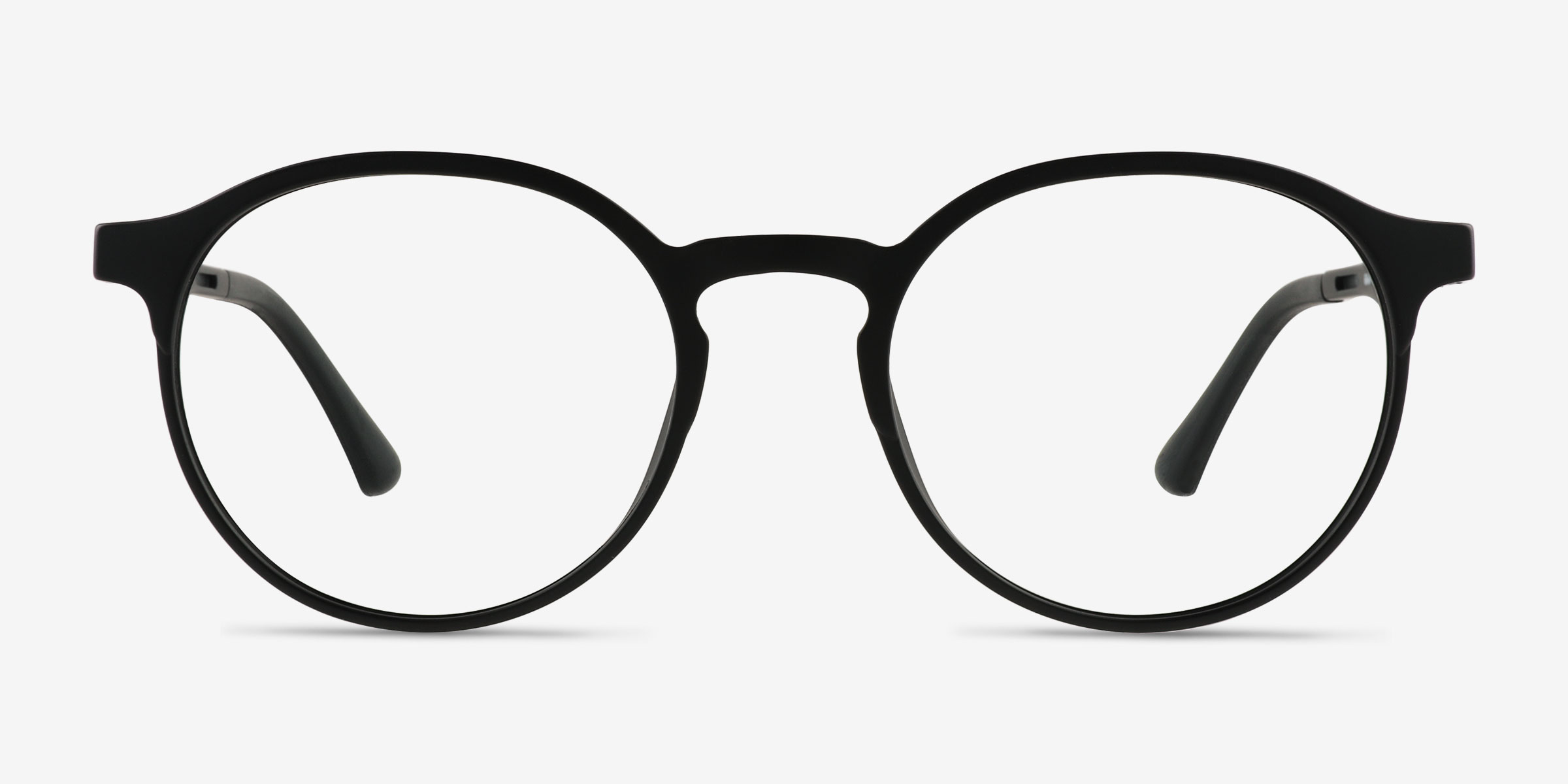 Xp Matte Black PlastiqueMontures de lunettes de vue d'EyeBuyDirect, Vue de Face