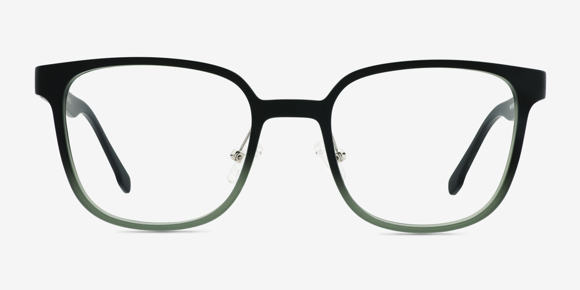 GG Black Green PlastiqueMontures de lunettes de vue d'EyeBuyDirect, Vue de Face