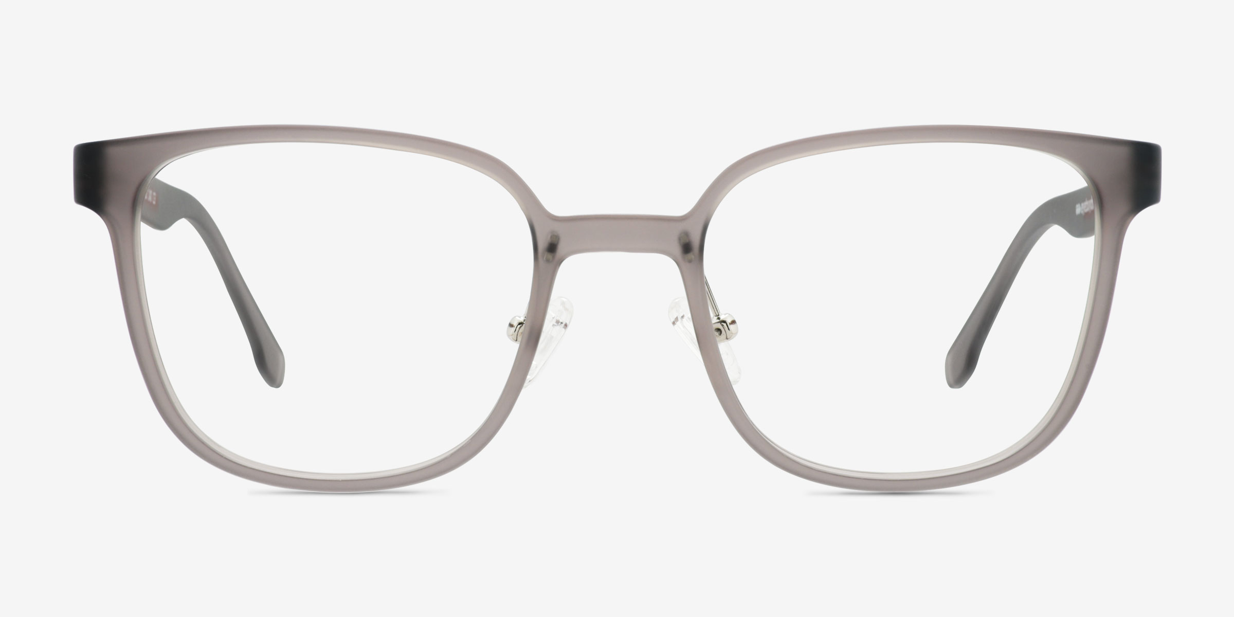 GG Gris PlastiqueMontures de lunettes de vue d'EyeBuyDirect, Vue de Face