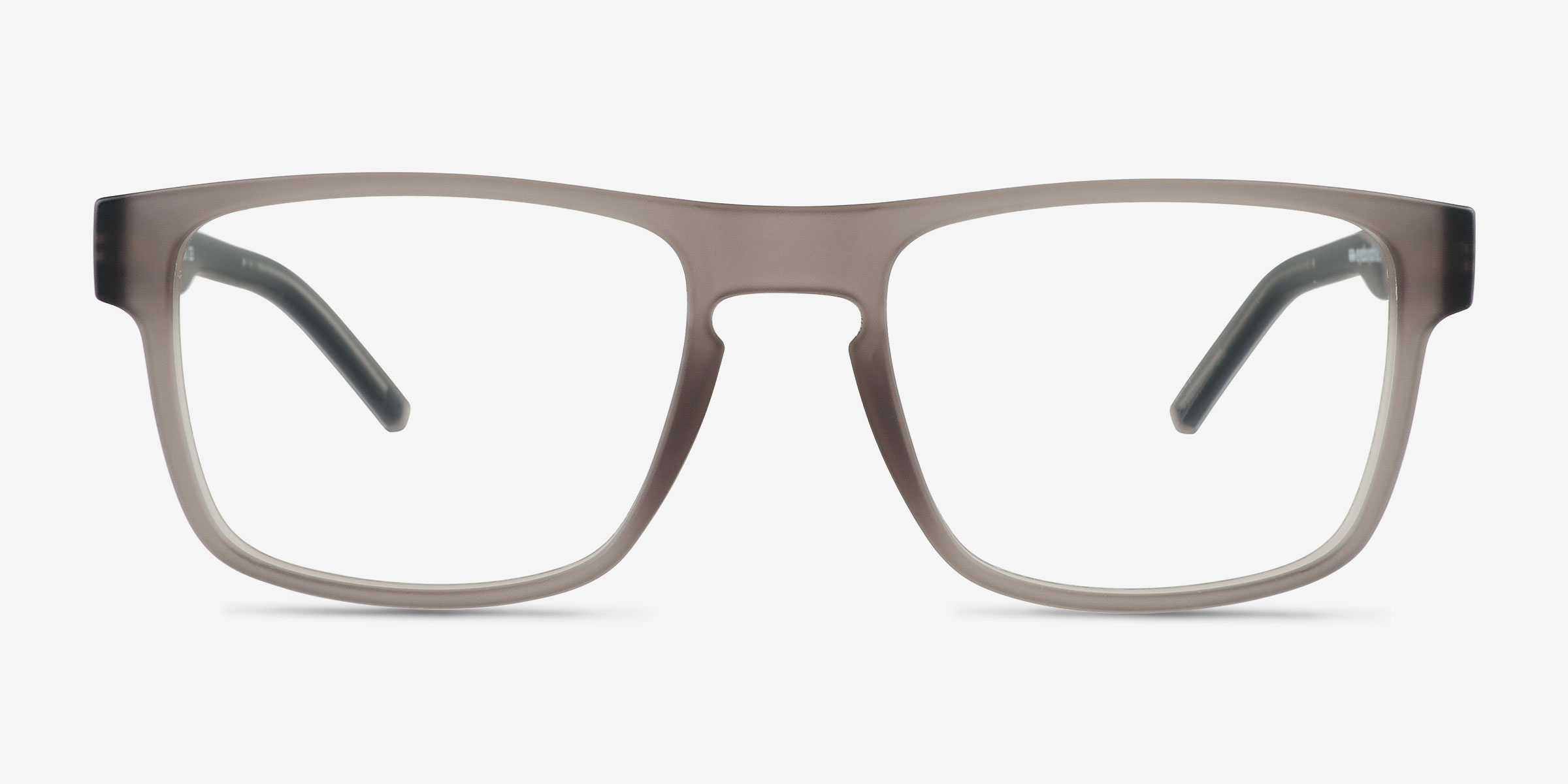 Lvl Matte Crystal Gray PlastiqueMontures de lunettes de vue d'EyeBuyDirect, Vue de Face