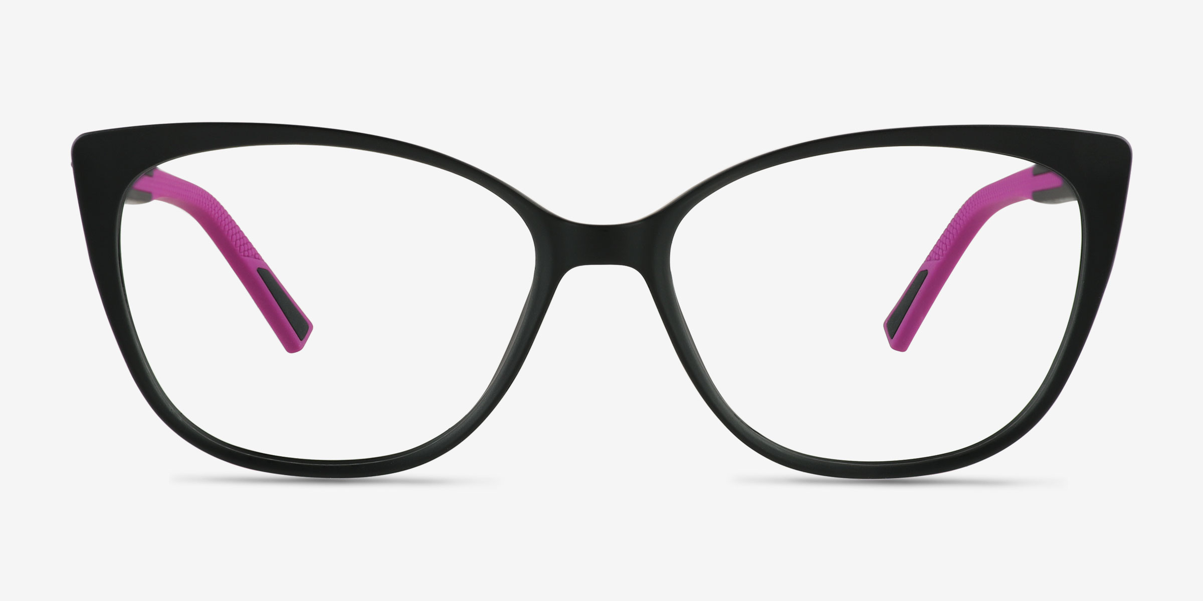 Ign Matte Black PlastiqueMontures de lunettes de vue d'EyeBuyDirect, Vue de Face