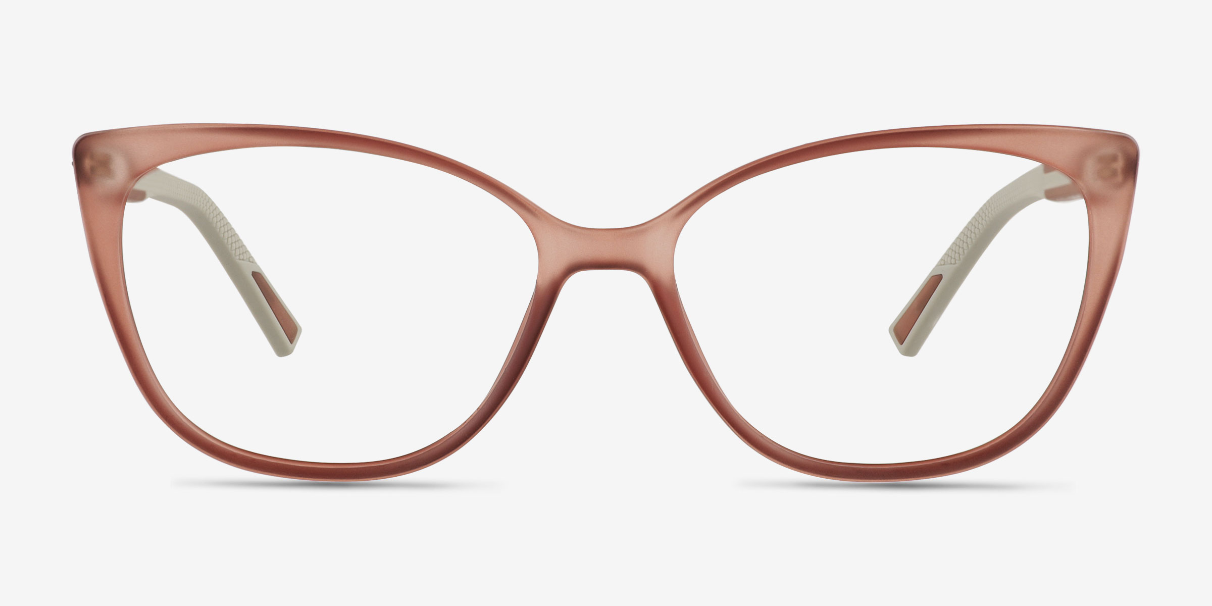 Ign Crystal Light Pink PlastiqueMontures de lunettes de vue d'EyeBuyDirect, Vue de Face