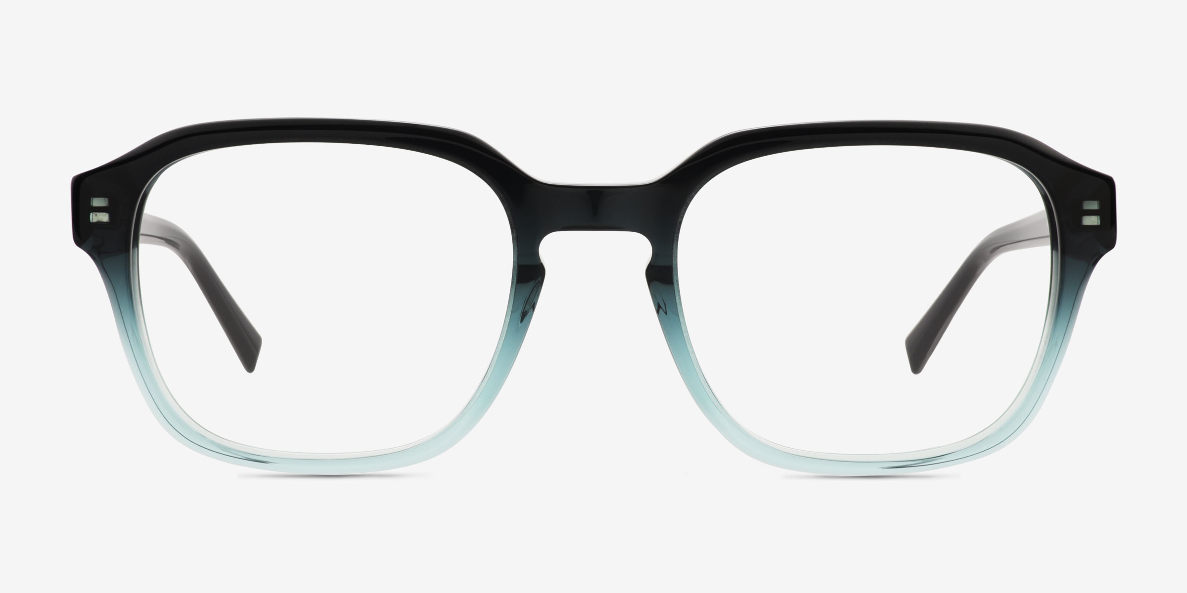 Breaker Black Green Éco-responsableMontures de lunettes de vue d'EyeBuyDirect, Vue de Face