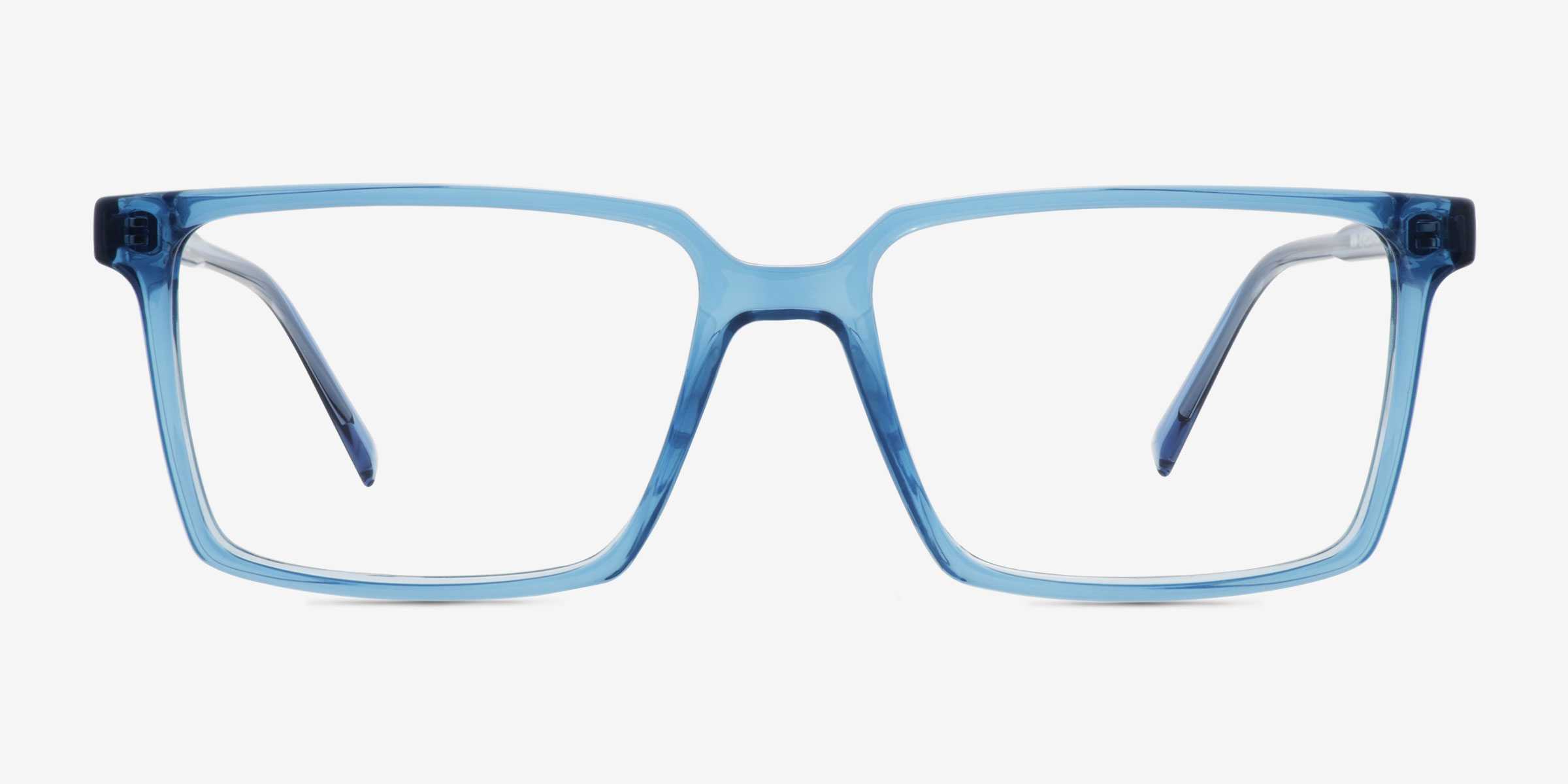 Roll Bleu PlastiqueMontures de lunettes de vue d'EyeBuyDirect, Vue de Face