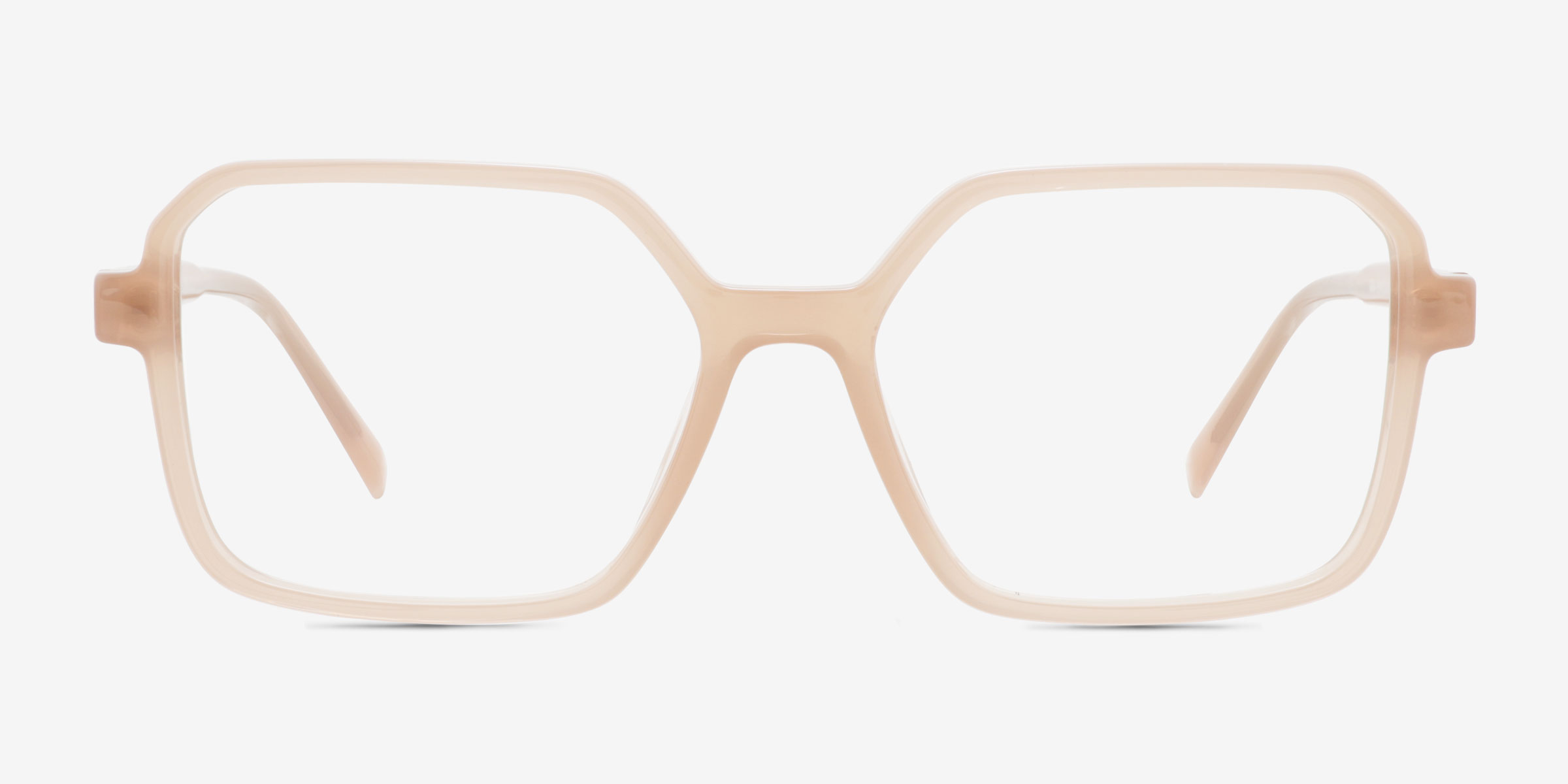 Surfer Peach PlastiqueMontures de lunettes de vue d'EyeBuyDirect, Vue de Face