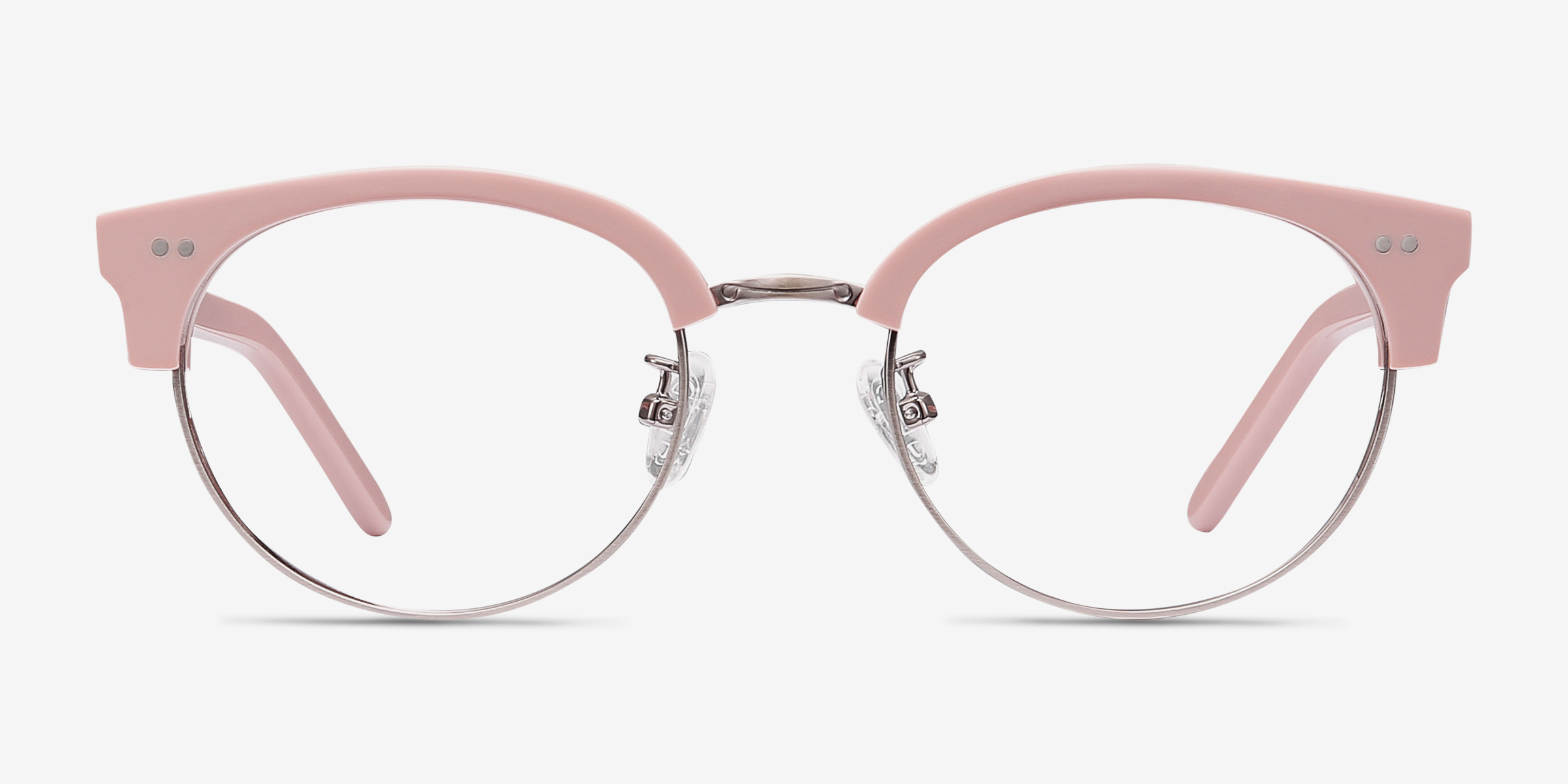 Annabel Rose Acetate-metalMontures de lunettes de vue d'EyeBuyDirect, Vue de Face