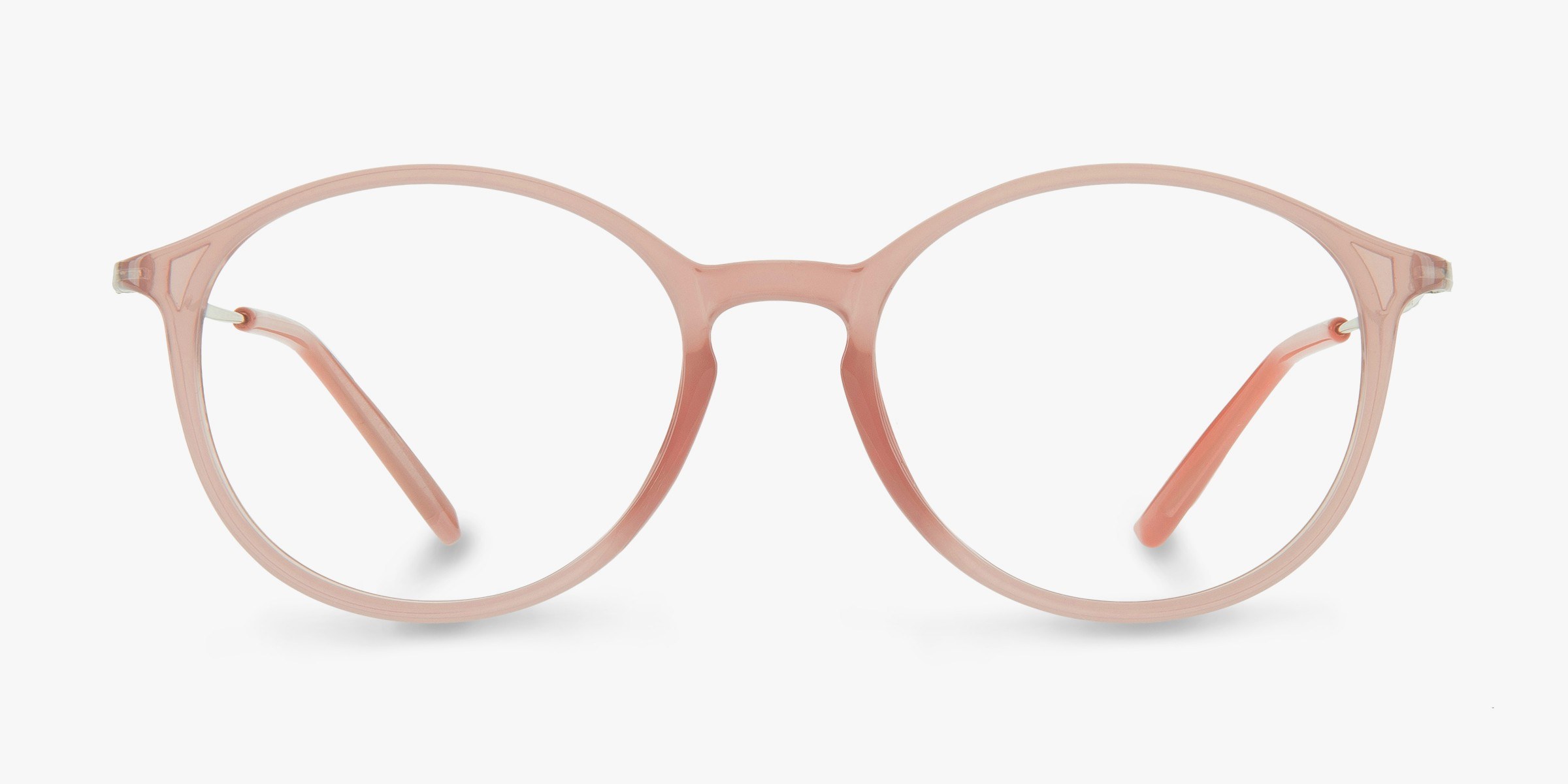 Doc Light Pink PlastiqueMontures de lunettes de vue d'EyeBuyDirect, Vue de Face