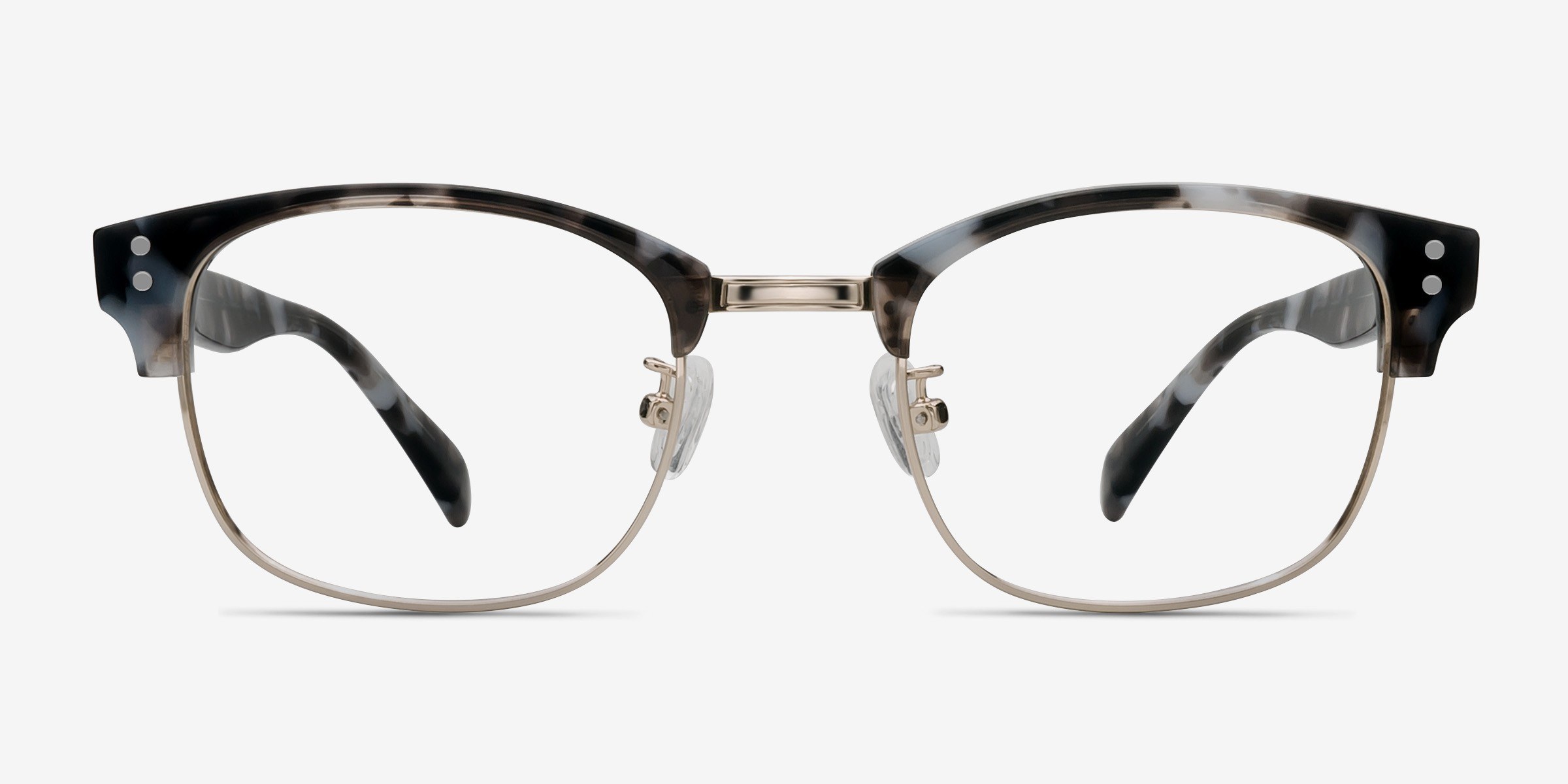 Look Up Gris MétalMontures de lunettes de vue d'EyeBuyDirect, Vue de Face