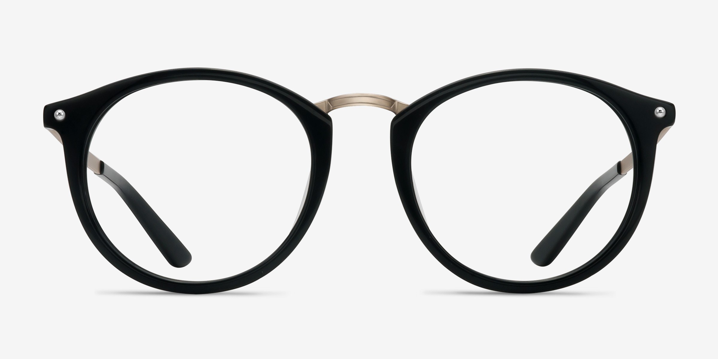 La Femme Noir MétalMontures de lunettes de vue d'EyeBuyDirect, Vue de Face