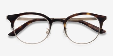 Tortoise Lea -  Designer Metal Eyeglasses