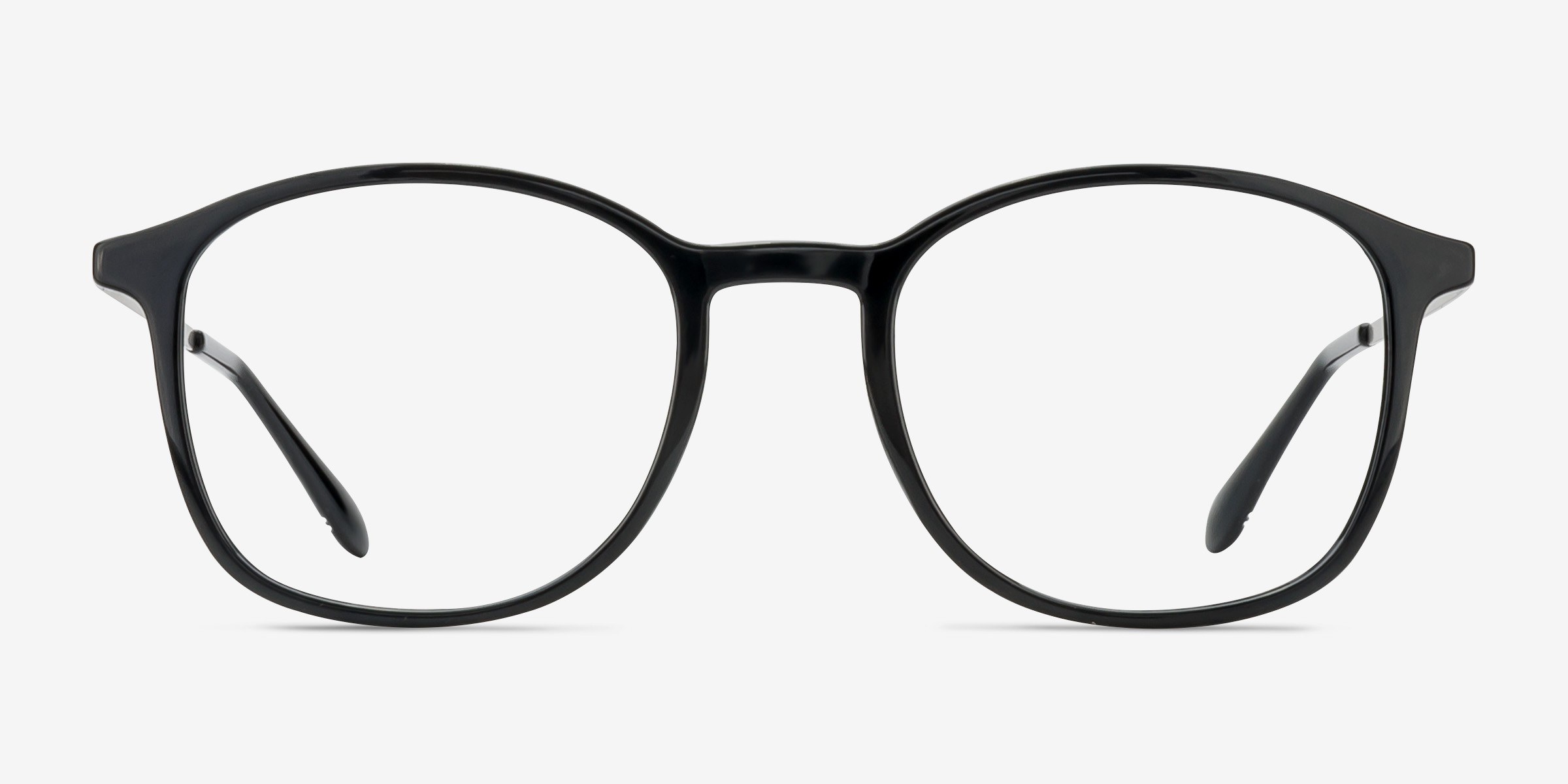 Civilization Noir PlastiqueMontures de lunettes de vue d'EyeBuyDirect, Vue de Face