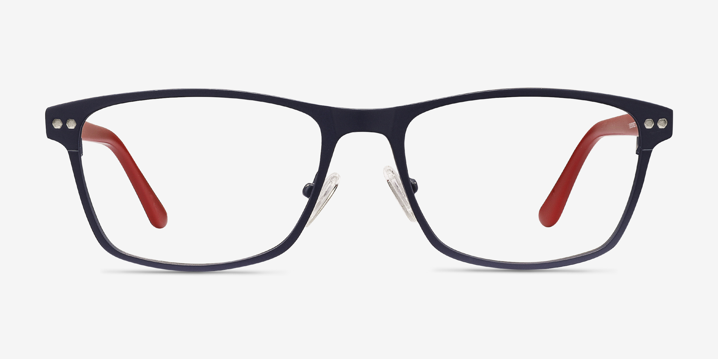 Comity Bleu marine Acetate-metalMontures de lunettes de vue d'EyeBuyDirect, Vue de Face
