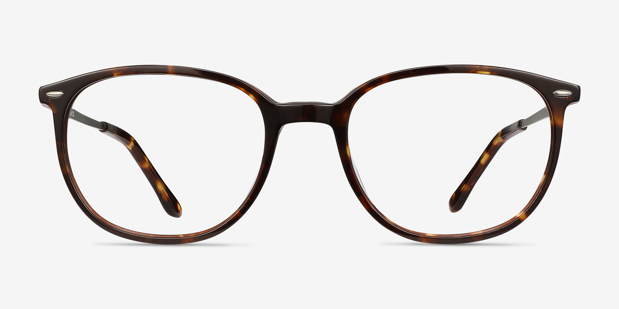Eros Écailles Acetate-metalMontures de lunettes de vue d'EyeBuyDirect, Vue de Face