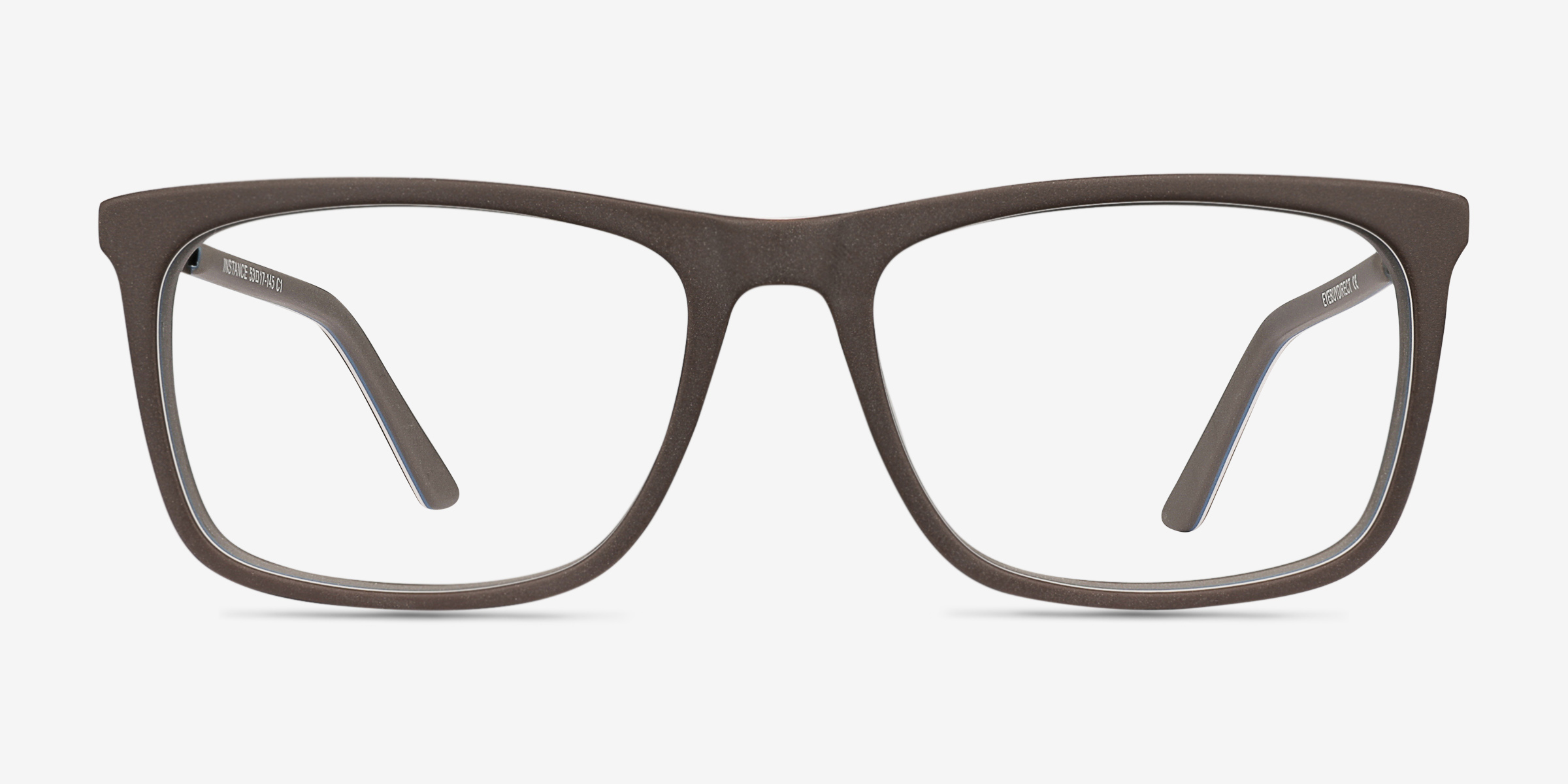 Instance Brun Acetate-metalMontures de lunettes de vue d'EyeBuyDirect, Vue de Face