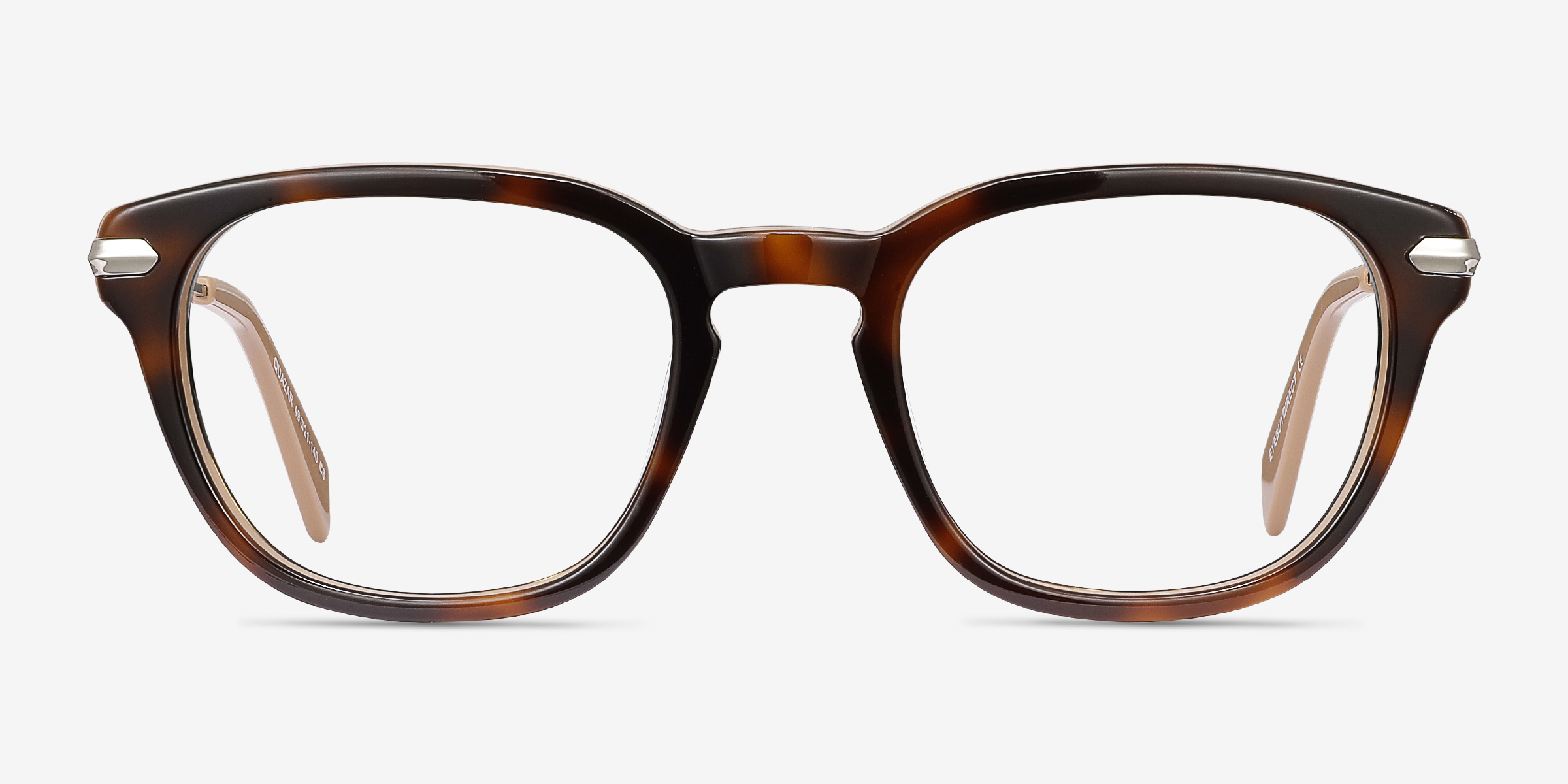 Quazar Écailles MétalMontures de lunettes de vue d'EyeBuyDirect, Vue de Face