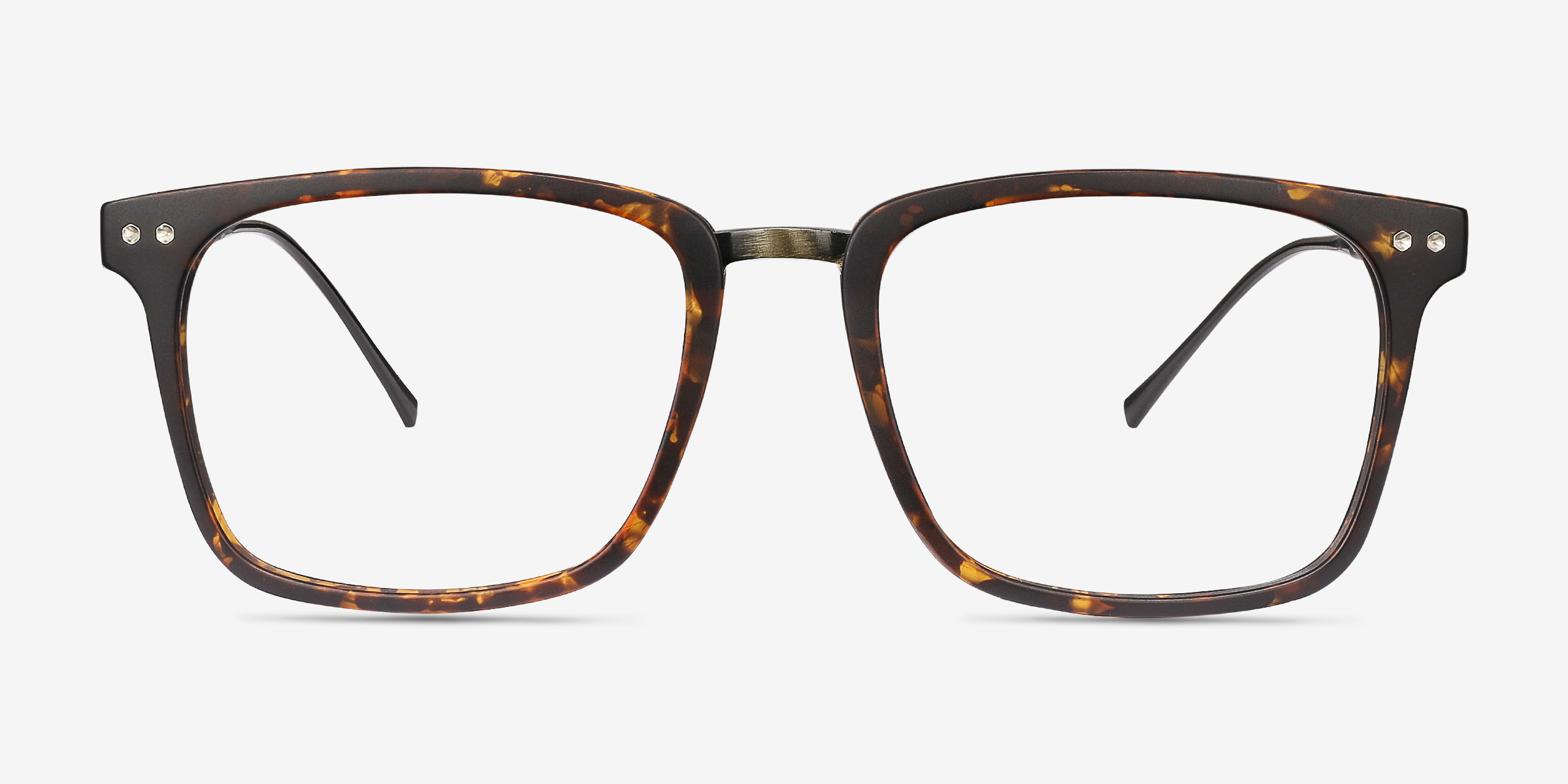 Forte Écailles Plastic-metalMontures de lunettes de vue d'EyeBuyDirect, Vue de Face