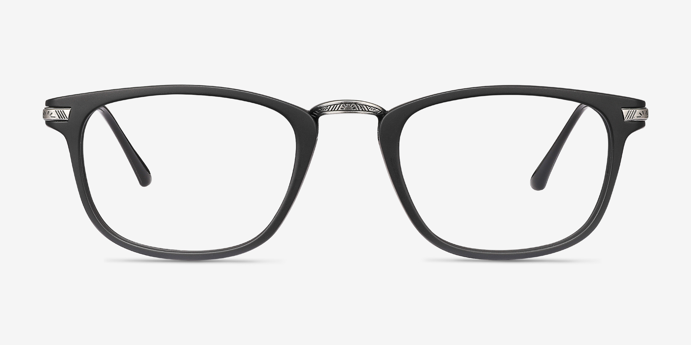 Catcher Noir Plastic-metalMontures de lunettes de vue d'EyeBuyDirect, Vue de Face