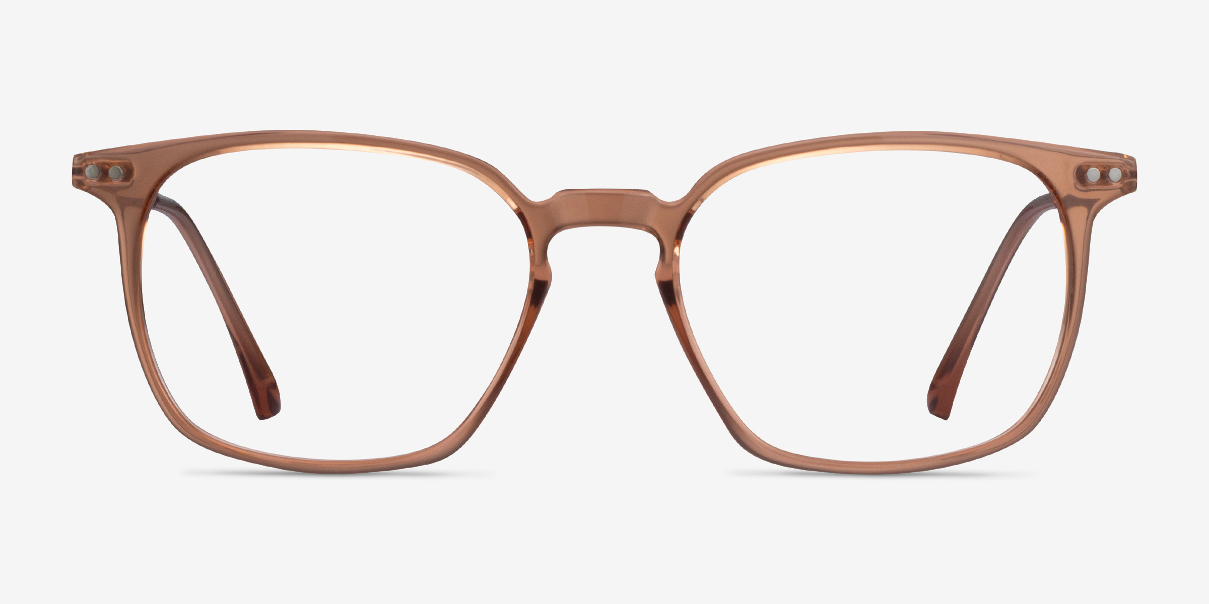 Ghostwriter Clear Orange Plastic-metalMontures de lunettes de vue d'EyeBuyDirect, Vue de Face