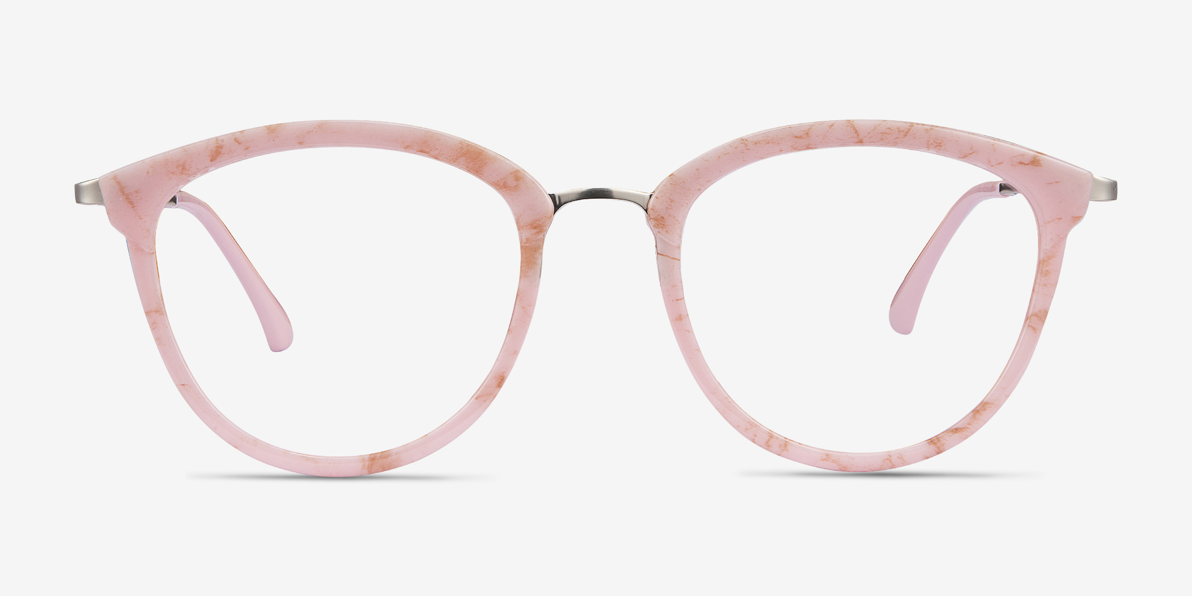 Lightworks Rose Plastic-metalMontures de lunettes de vue d'EyeBuyDirect, Vue de Face