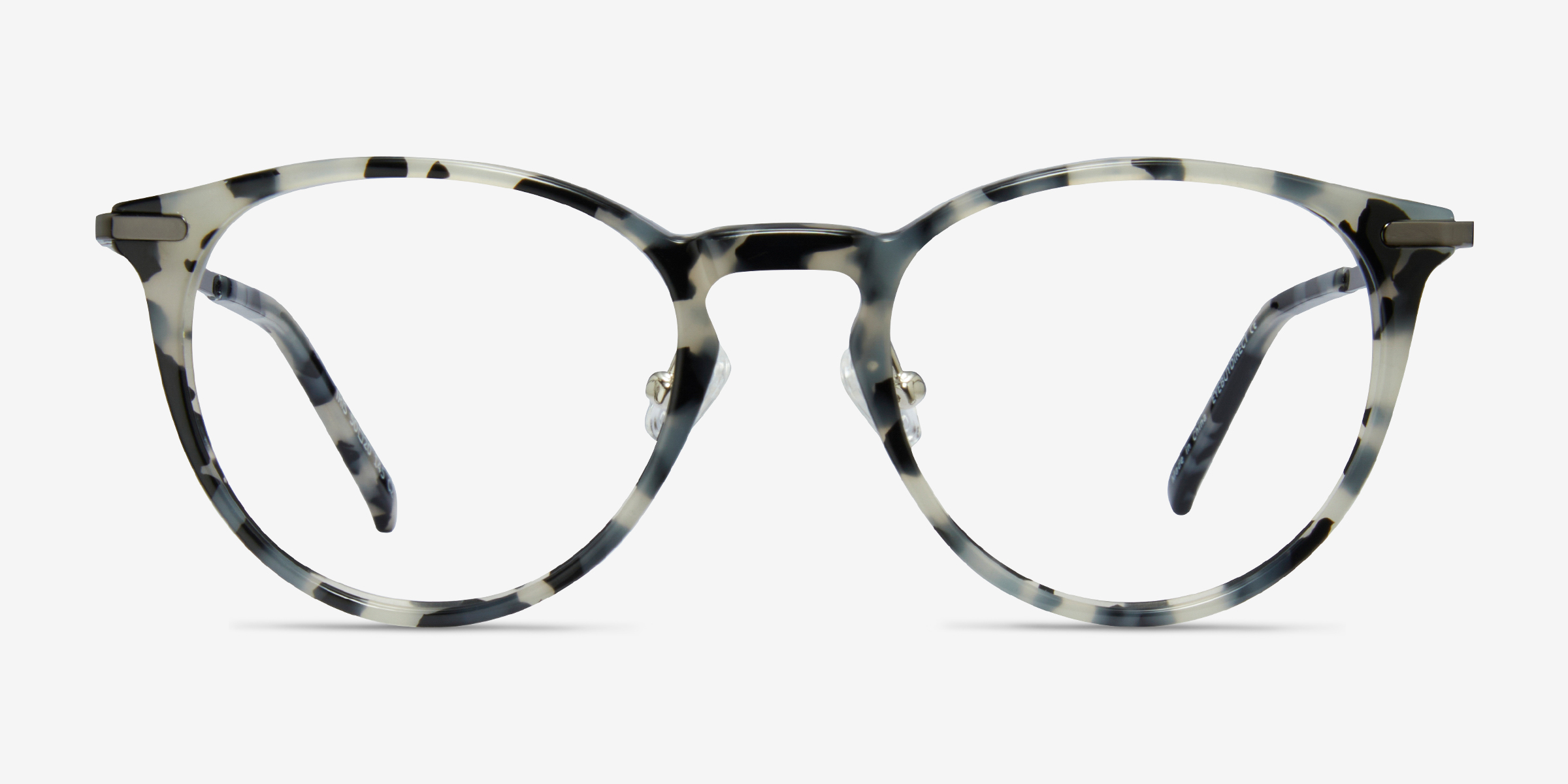 Iris Écaille ivoire Acetate-metalMontures de lunettes de vue d'EyeBuyDirect, Vue de Face