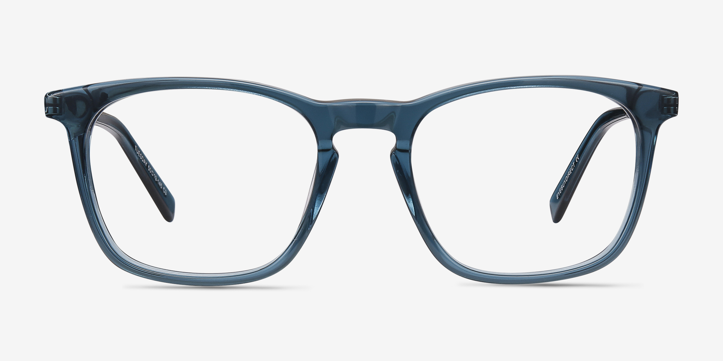 Tuesday Vert Acetate-metalMontures de lunettes de vue d'EyeBuyDirect, Vue de Face