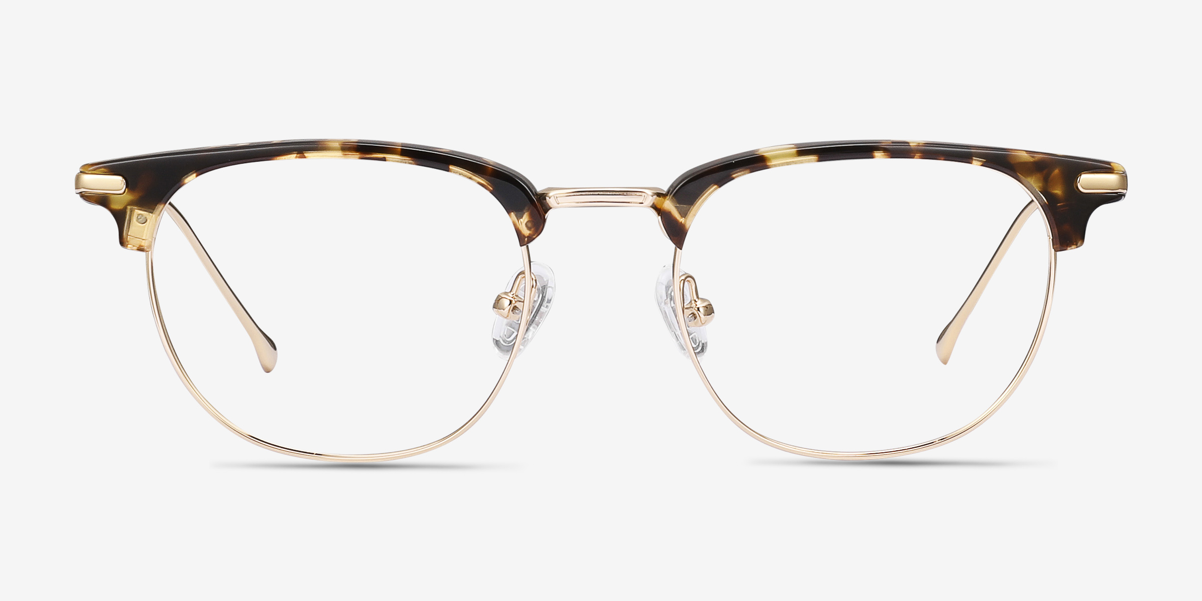 Relive Tortoise Golden Acetate-metalMontures de lunettes de vue d'EyeBuyDirect, Vue de Face