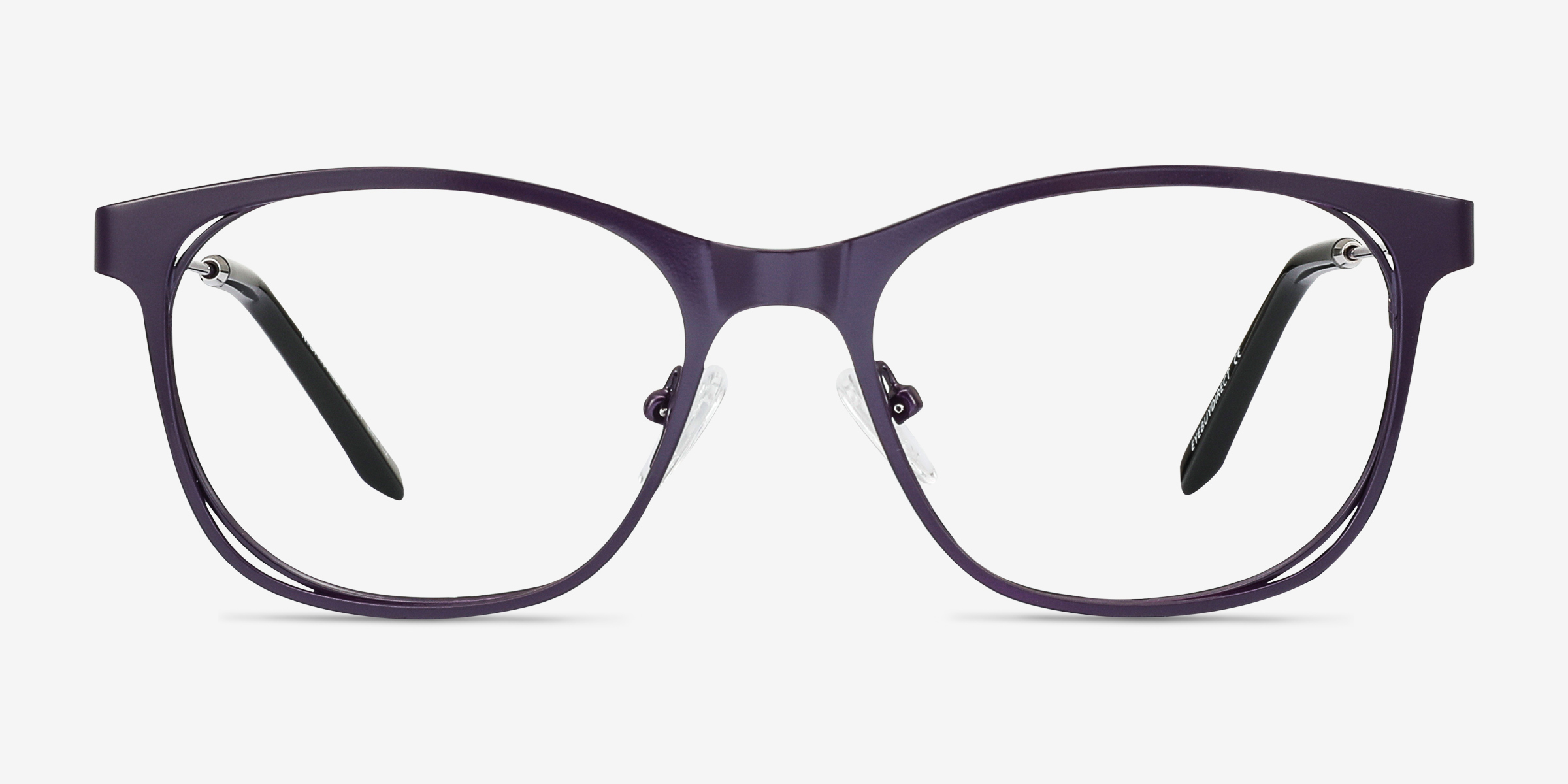 Nightfall Violet MétalMontures de lunettes de vue d'EyeBuyDirect, Vue de Face