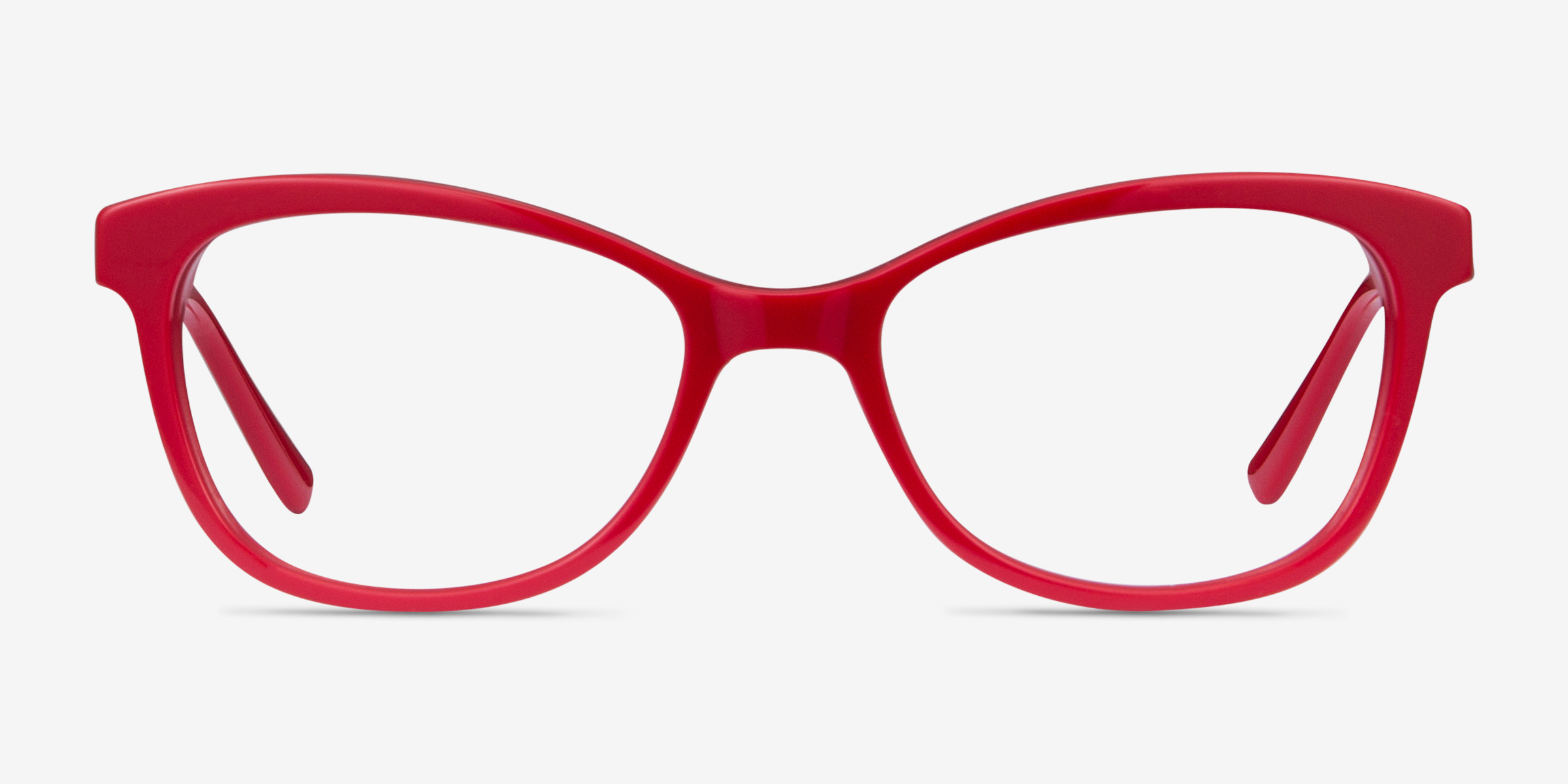 Ripple Rouge Acetate-metalMontures de lunettes de vue d'EyeBuyDirect, Vue de Face