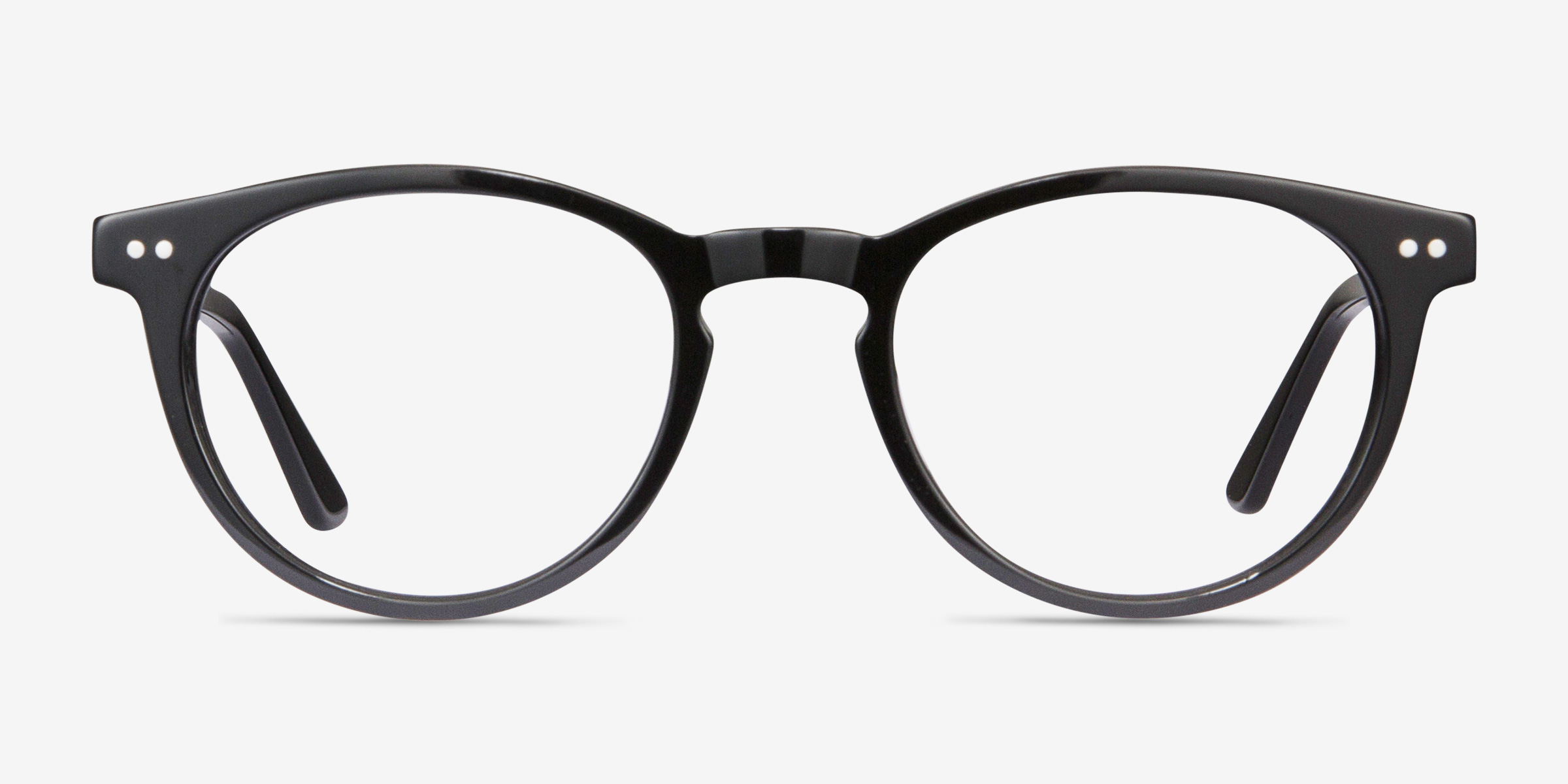 Traveller Noir MétalMontures de lunettes de vue d'EyeBuyDirect, Vue de Face