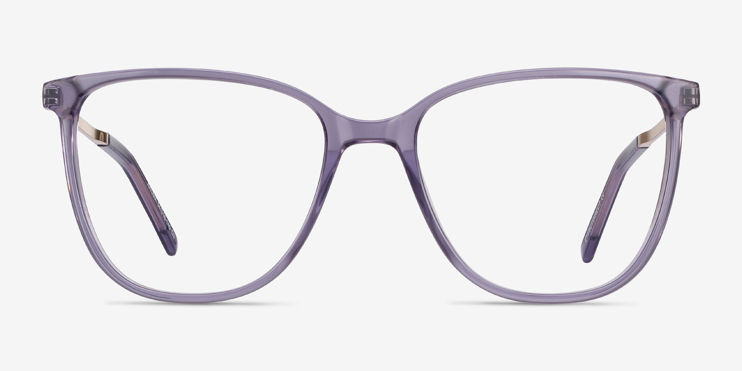 Aroma Violet Acetate-metalMontures de lunettes de vue d'EyeBuyDirect, Vue de Face