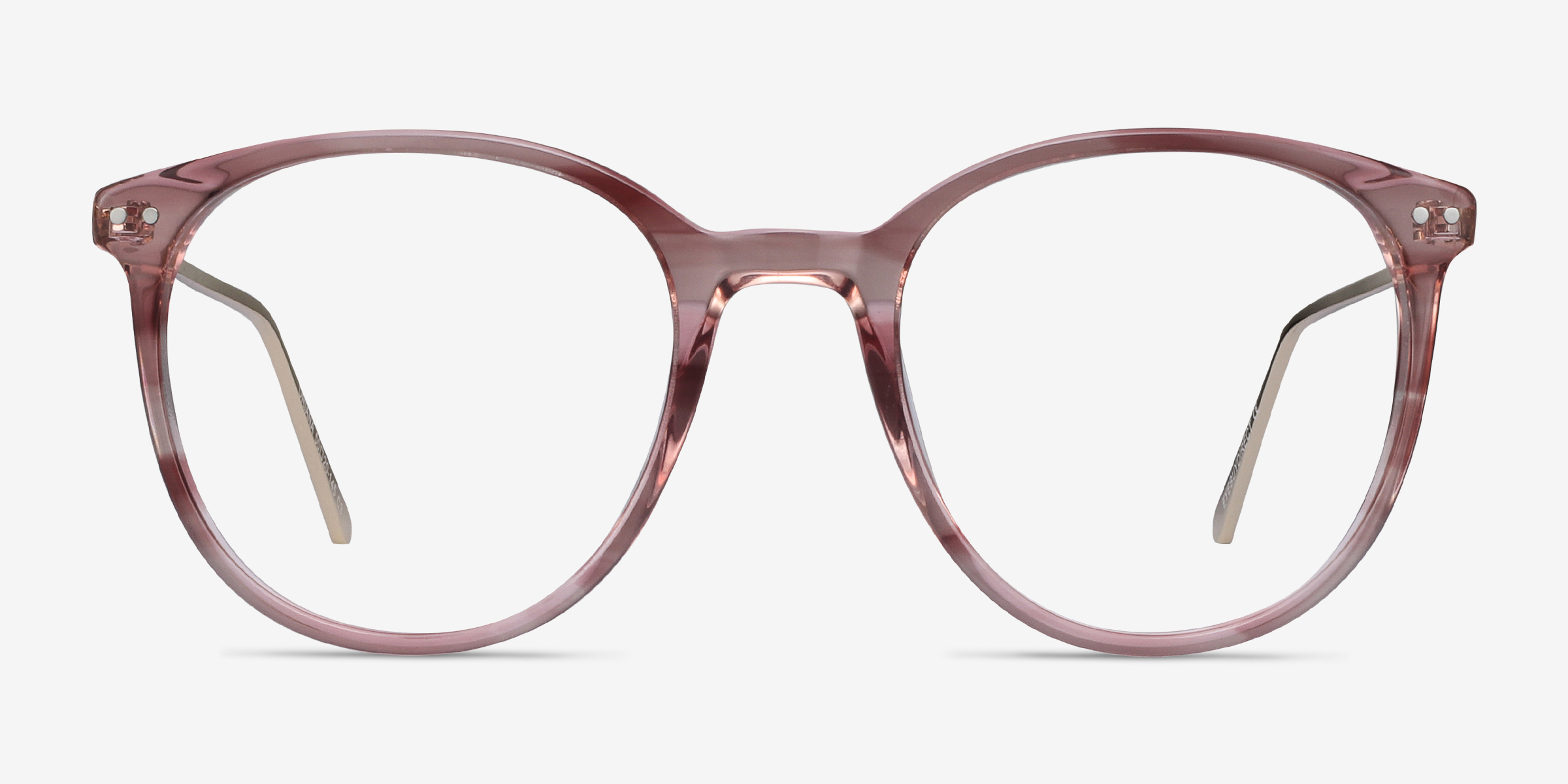 Oriana Rose Acetate-metalMontures de lunettes de vue d'EyeBuyDirect, Vue de Face