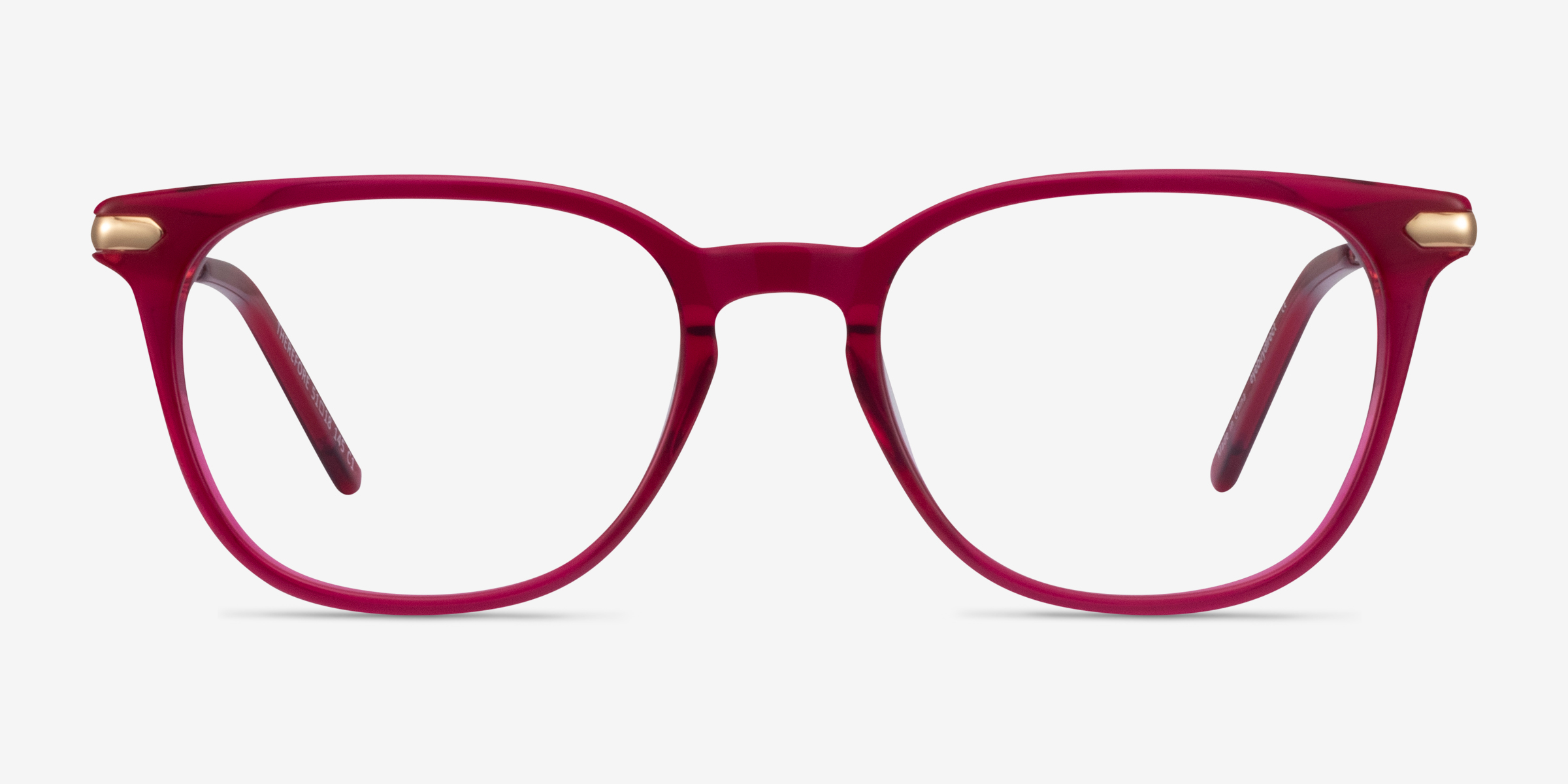 Therefore Framboise Acetate-metalMontures de lunettes de vue d'EyeBuyDirect, Vue de Face