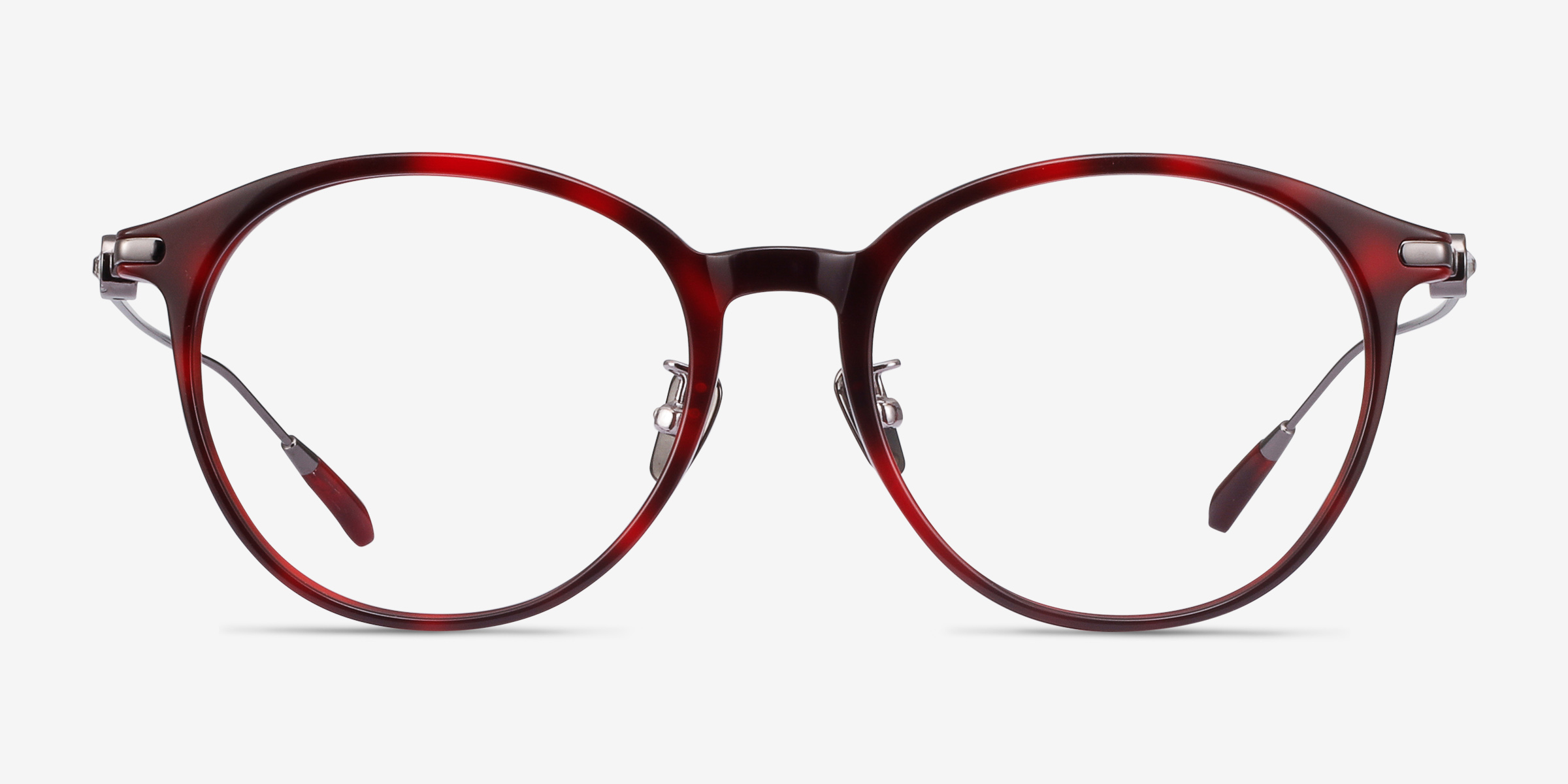 Colette Red Tortoise MétalMontures de lunettes de vue d'EyeBuyDirect, Vue de Face