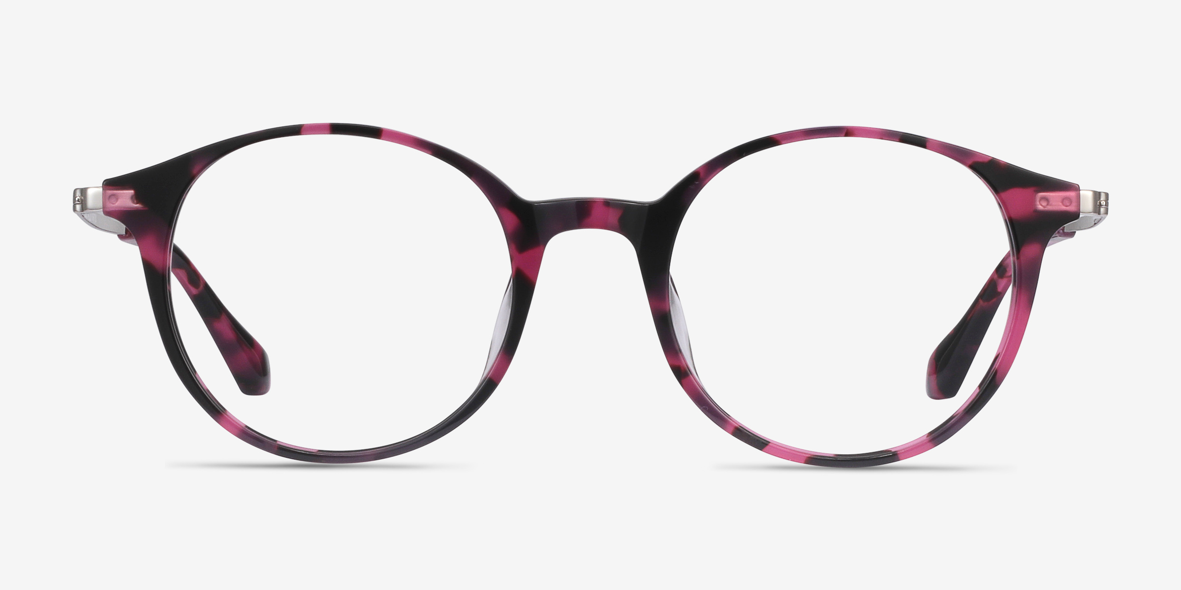 Jude Pink Tortoise MétalMontures de lunettes de vue d'EyeBuyDirect, Vue de Face