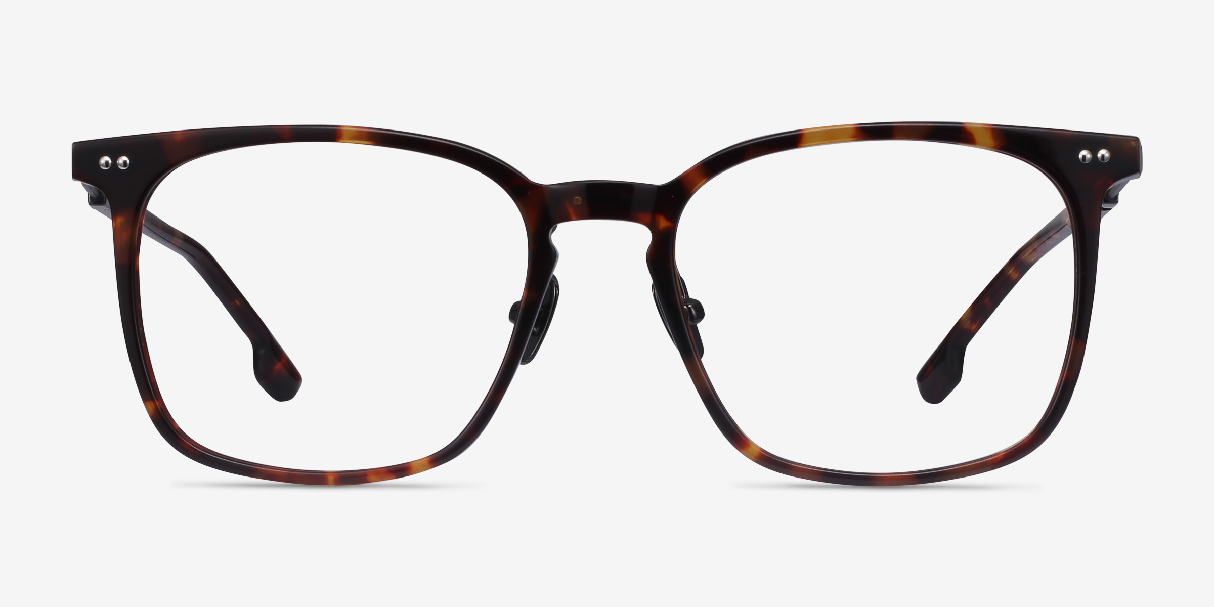 Cohen Écailles Acetate-metalMontures de lunettes de vue d'EyeBuyDirect, Vue de Face