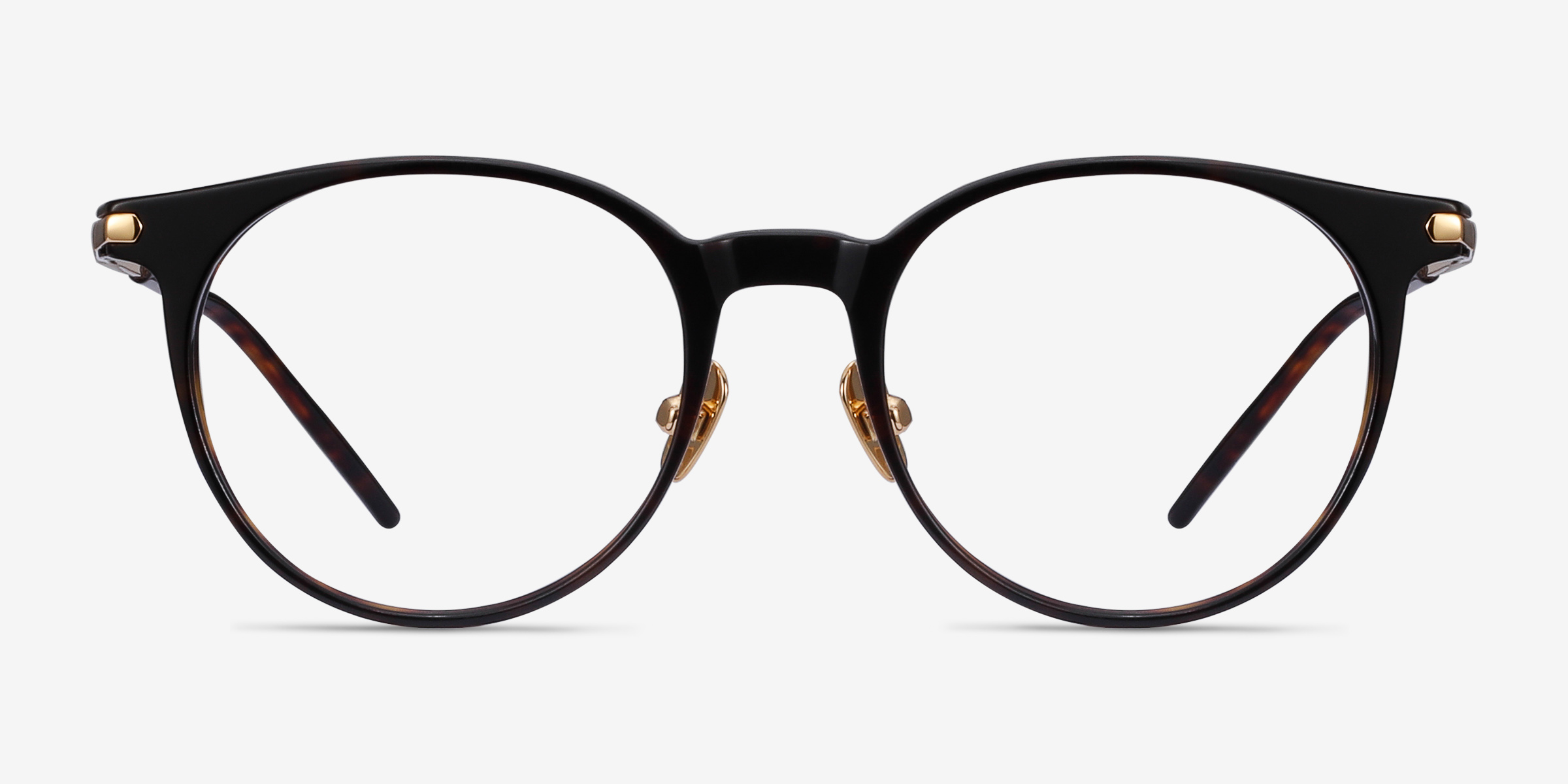 Vast Écailles Acetate-metalMontures de lunettes de vue d'EyeBuyDirect, Vue de Face