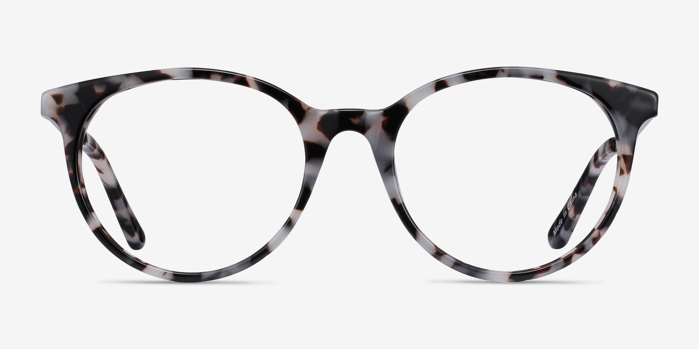 Solver Écaille ivoire Acetate-metalMontures de lunettes de vue d'EyeBuyDirect, Vue de Face