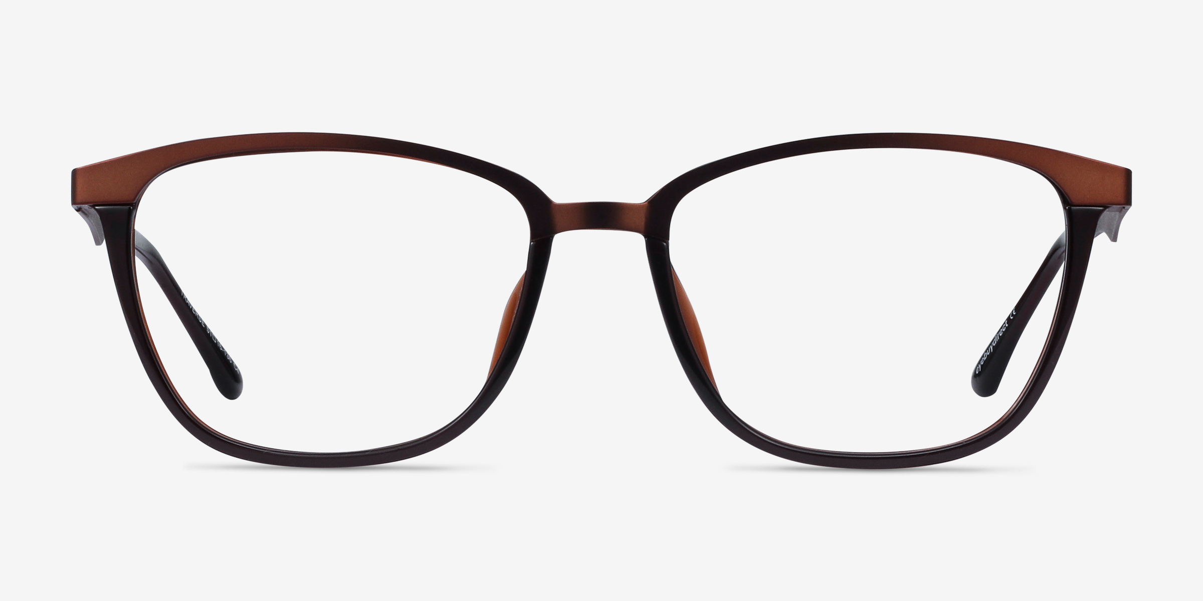 Traverse Café Acetate-metalMontures de lunettes de vue d'EyeBuyDirect, Vue de Face