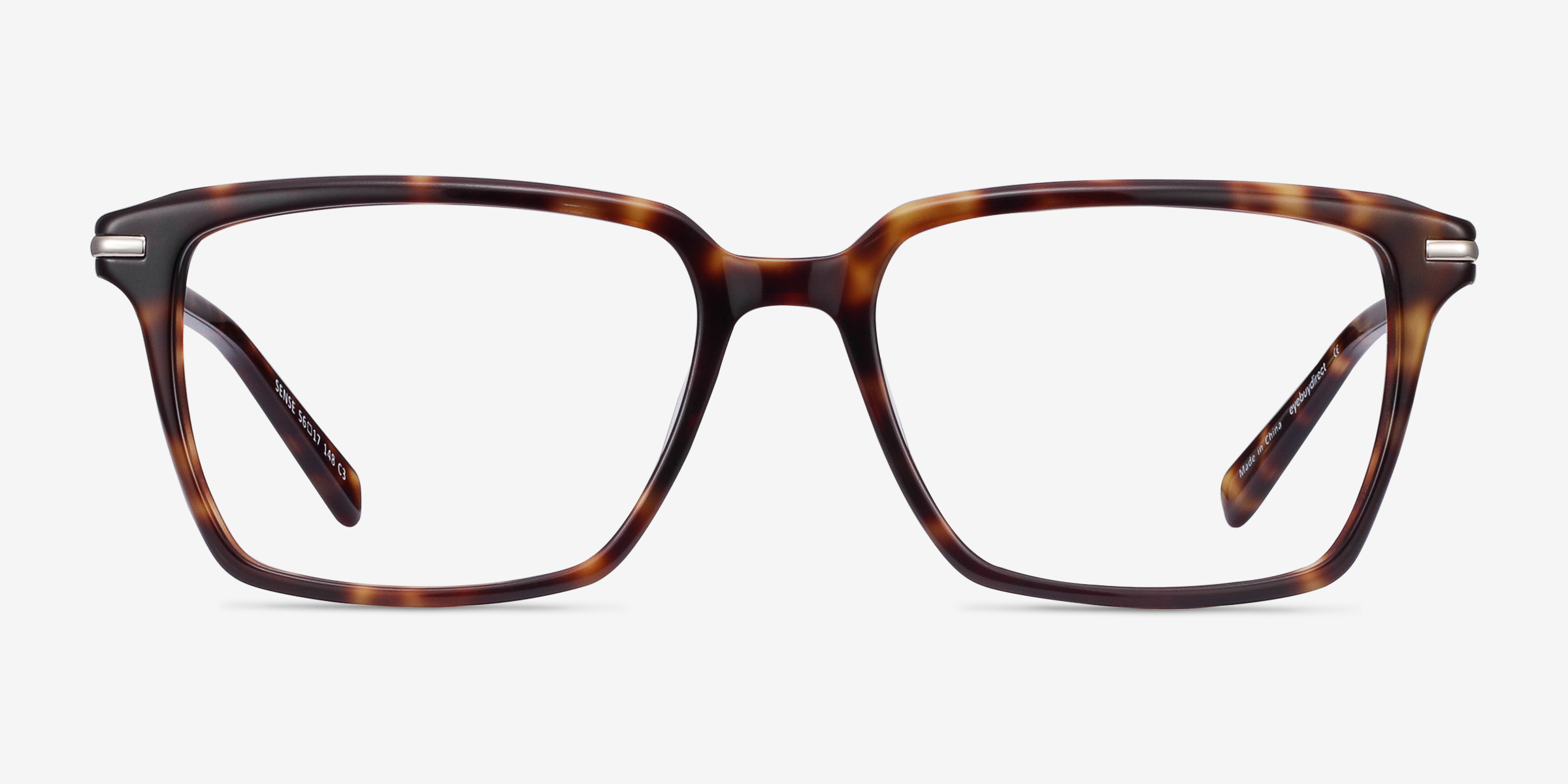 Sense Écailles Acetate-metalMontures de lunettes de vue d'EyeBuyDirect, Vue de Face