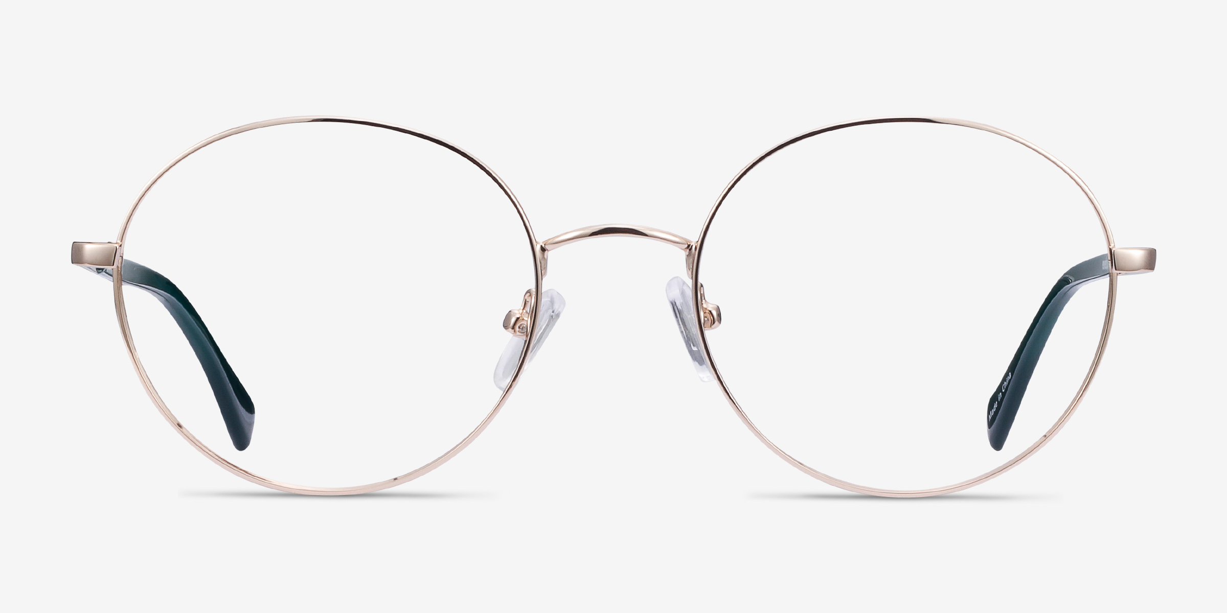 Thea Doré Acetate-metalMontures de lunettes de vue d'EyeBuyDirect, Vue de Face