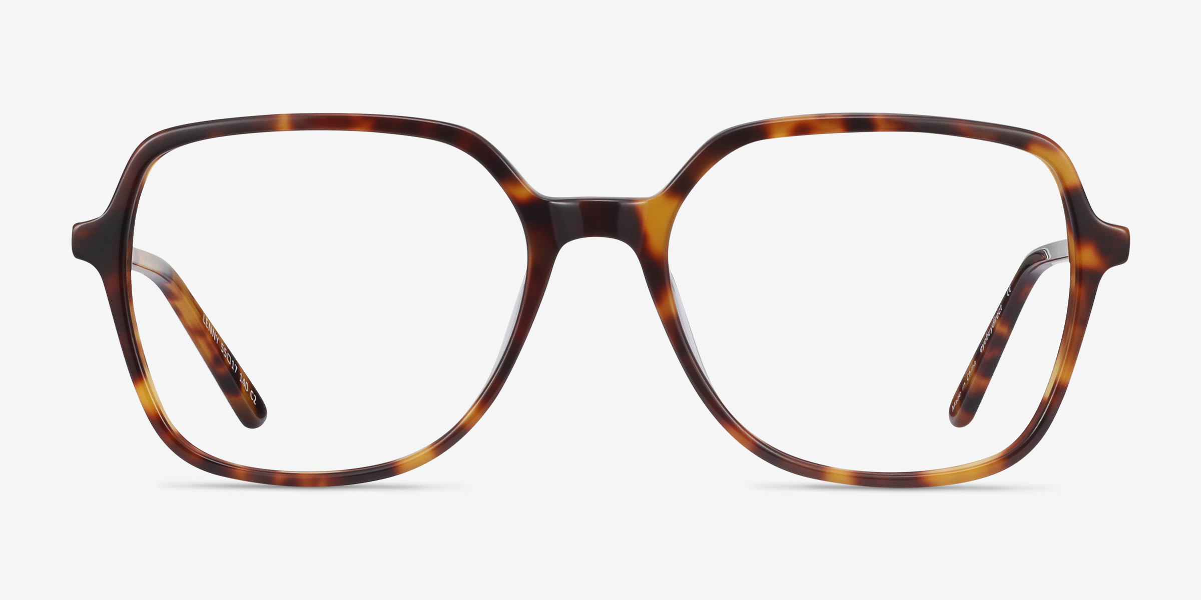 Lenny Écailles Acetate-metalMontures de lunettes de vue d'EyeBuyDirect, Vue de Face