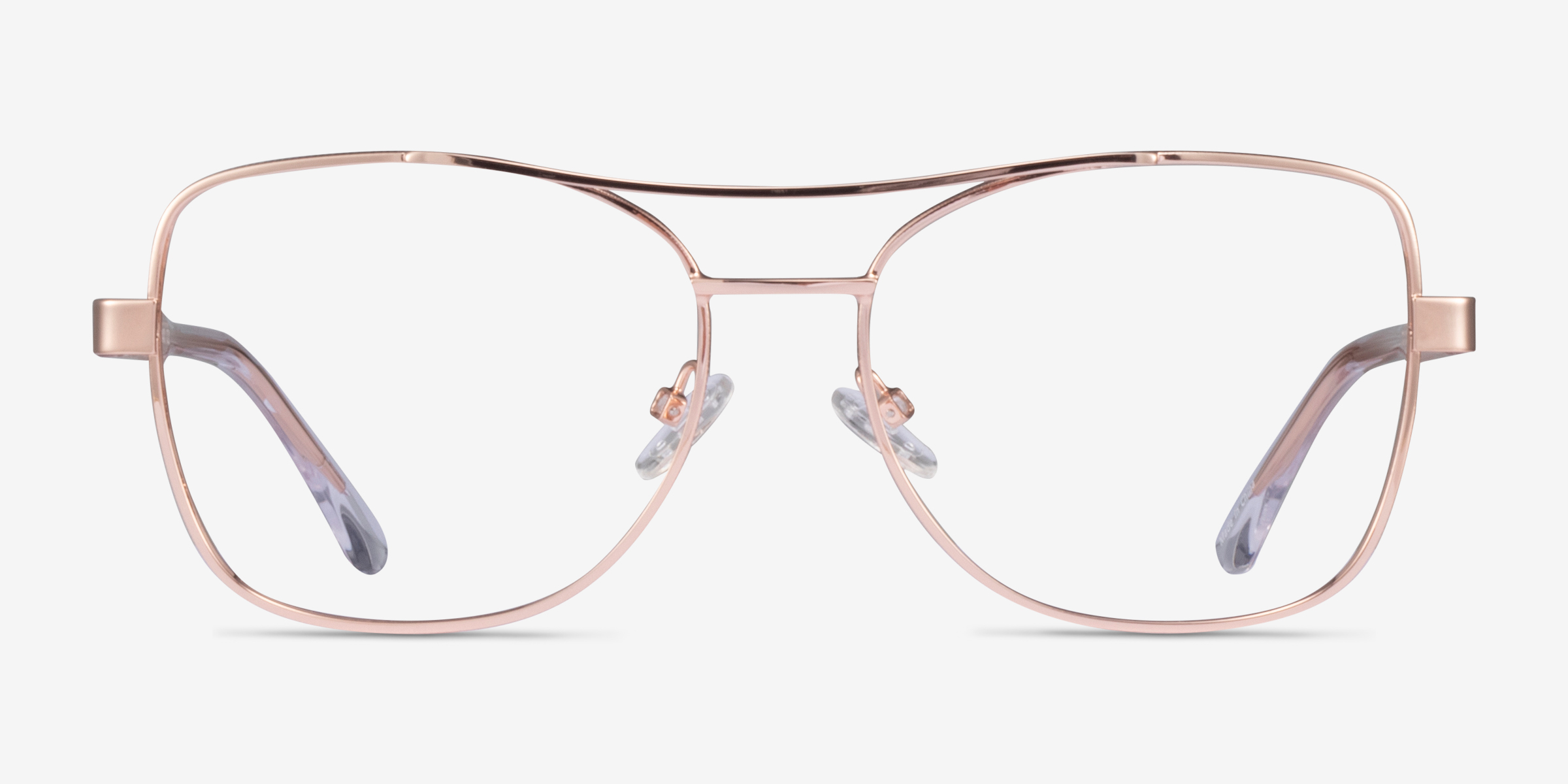 Romina Or rose MétalMontures de lunettes de vue d'EyeBuyDirect, Vue de Face