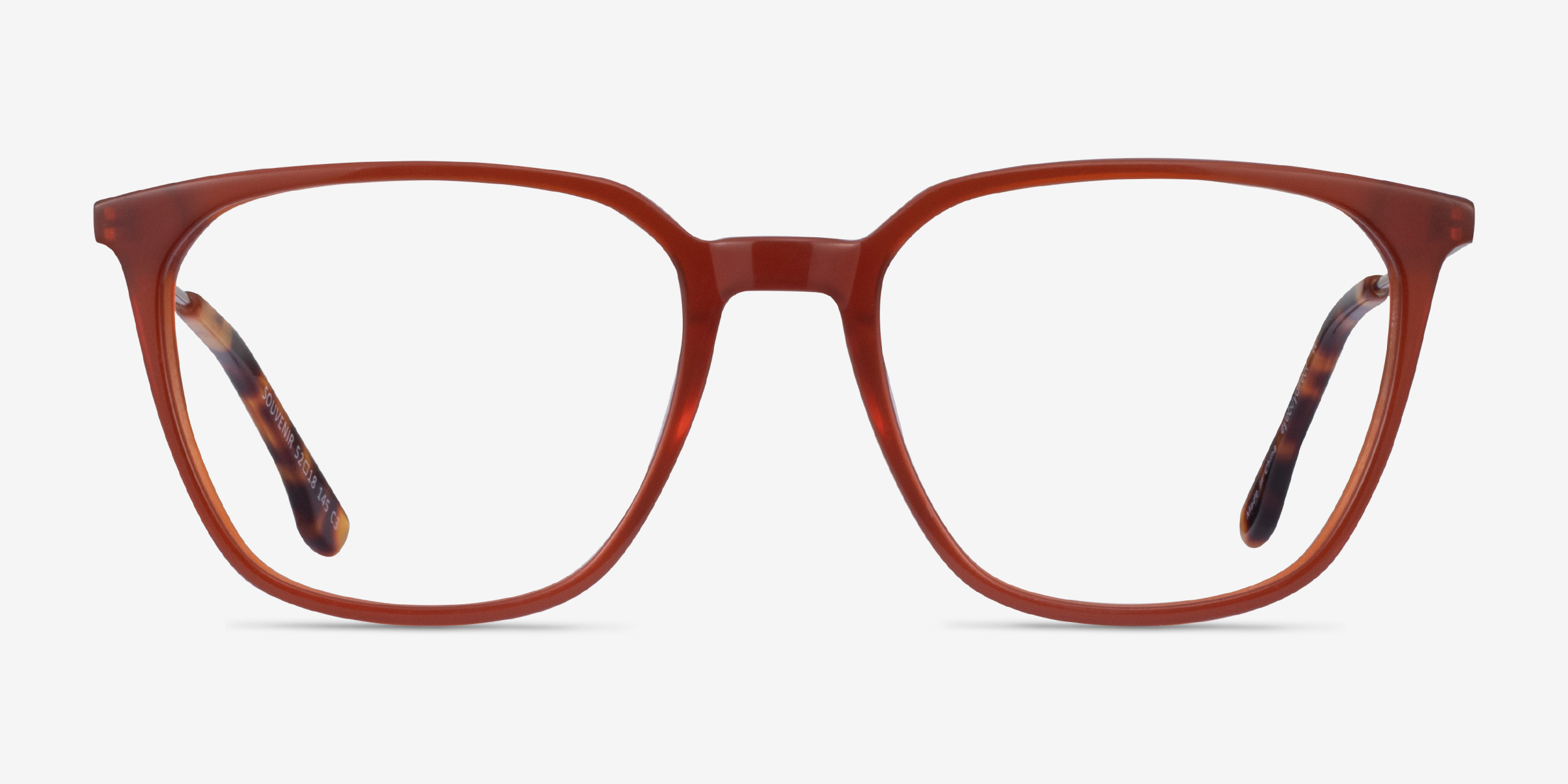 Souvenir Orange MétalMontures de lunettes de vue d'EyeBuyDirect, Vue de Face